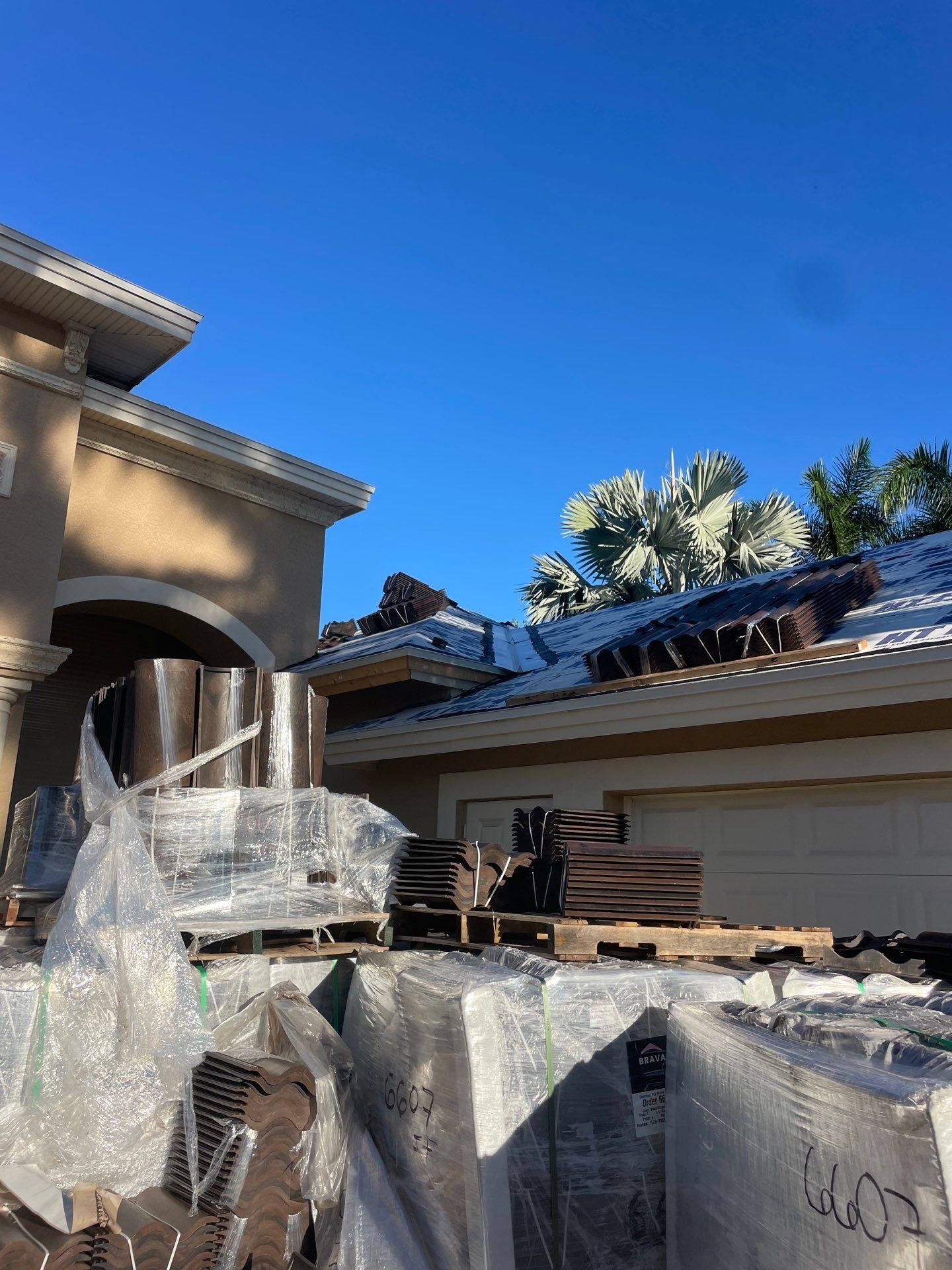 White Vinyl Soffit Installation in Fort Myers FL by Gutter Professors