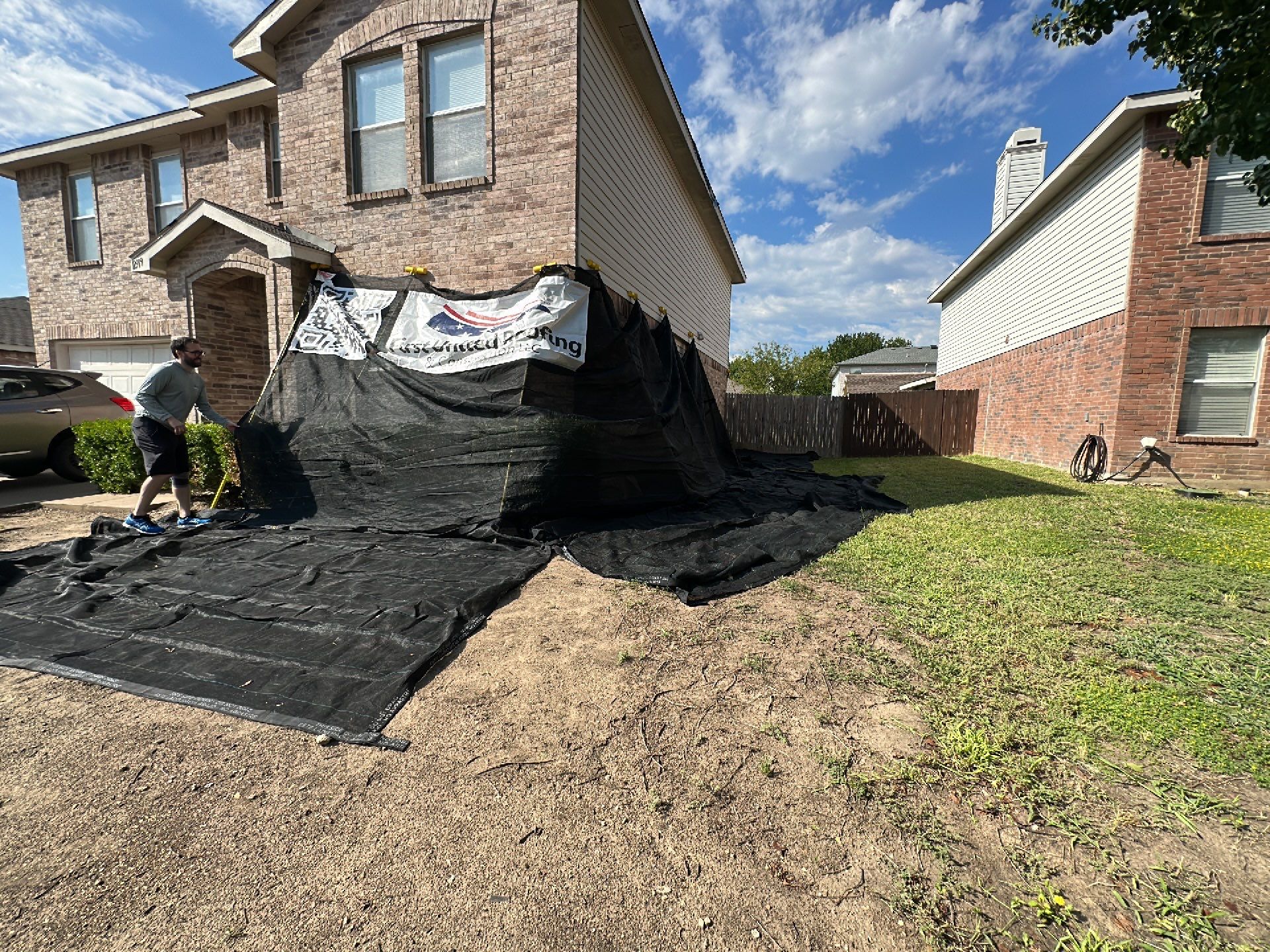 Full Roof Replacement, Chimney Rebuild and Interior Damage Replacement by First United Roofing & Construction