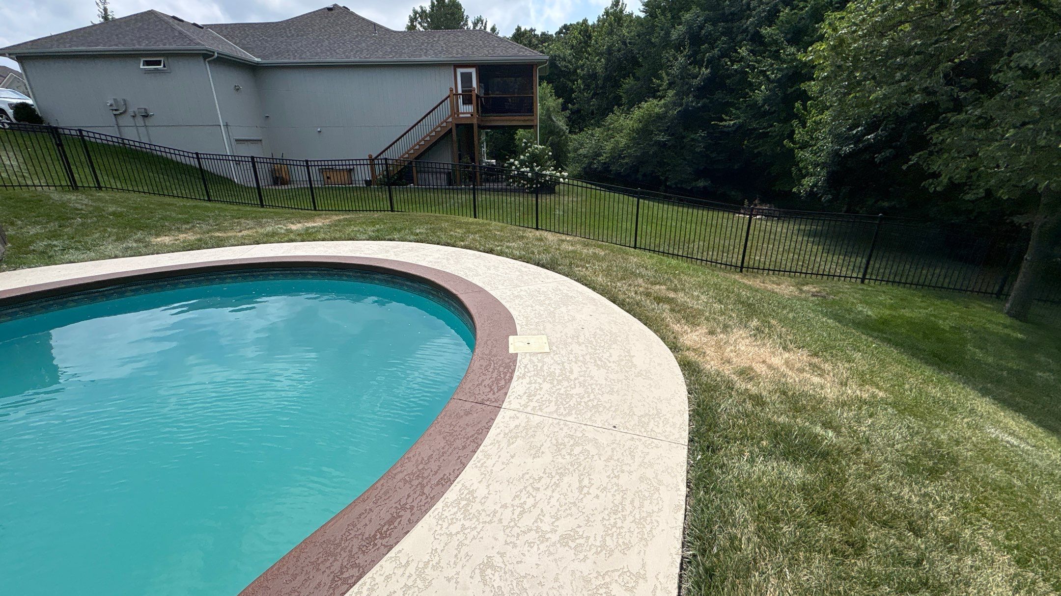 Pool Deck Refresh- Kansas City, MO by Big Red Decorative Concrete, LLC