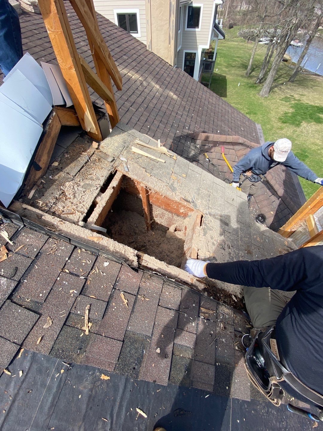 Roof Replacement  Certainteed Landmark Moire Black  by Bloomfield Construction & Restoration