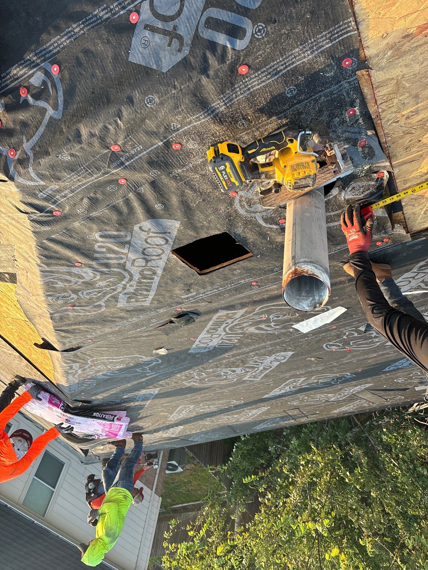 Residential Roofing Installation using Owen's Corning Duration (Lifetime) Shingles by Roof Repair Company