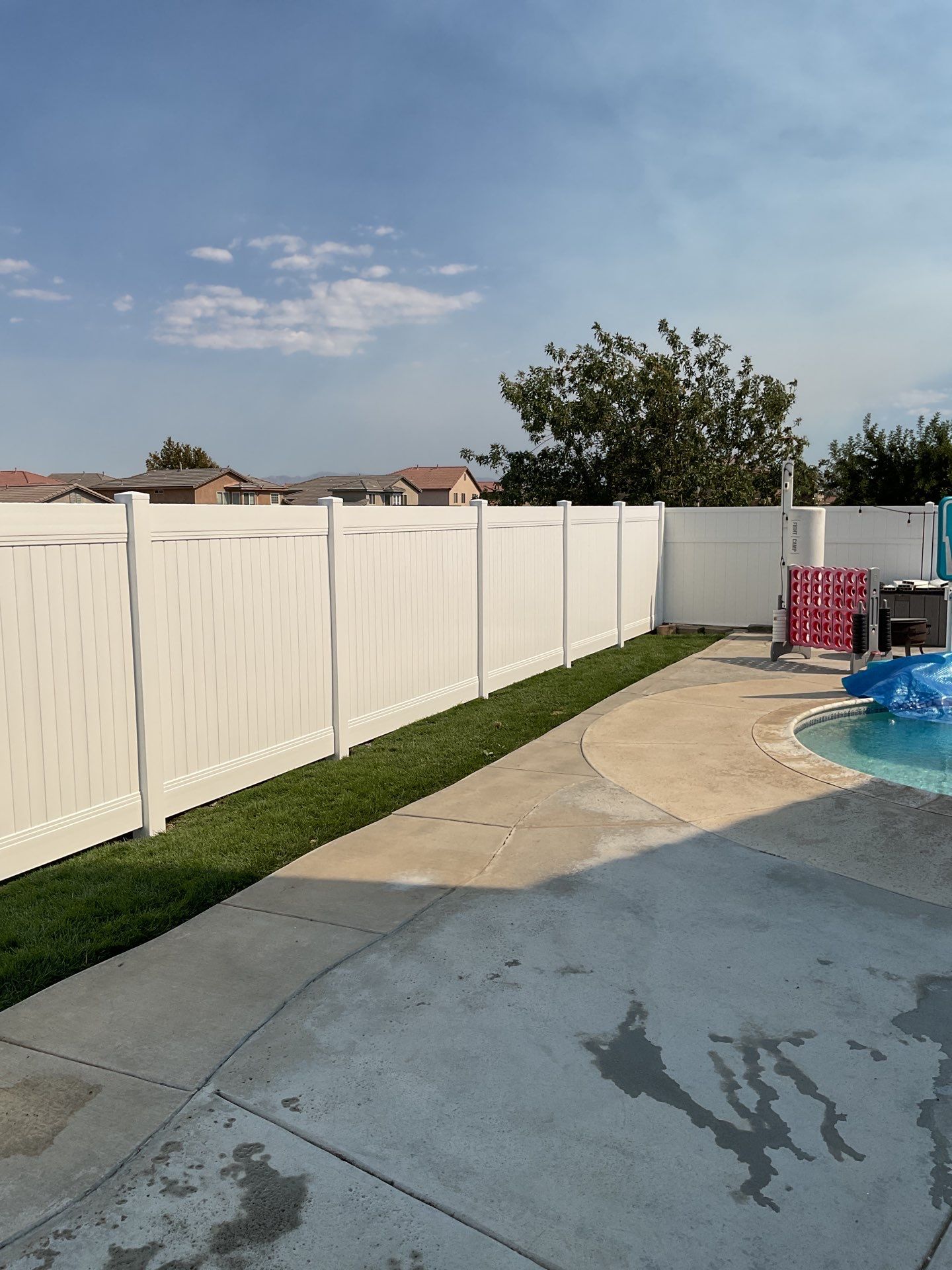 Fence Installation using Vinyl by Fence Guys Inc. 