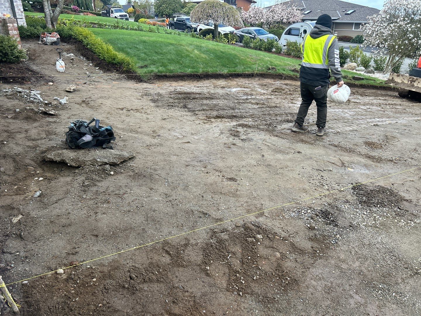 John | Stamped Concrete Driveway Makeover by Jireh Asphalt & Concrete Inc 