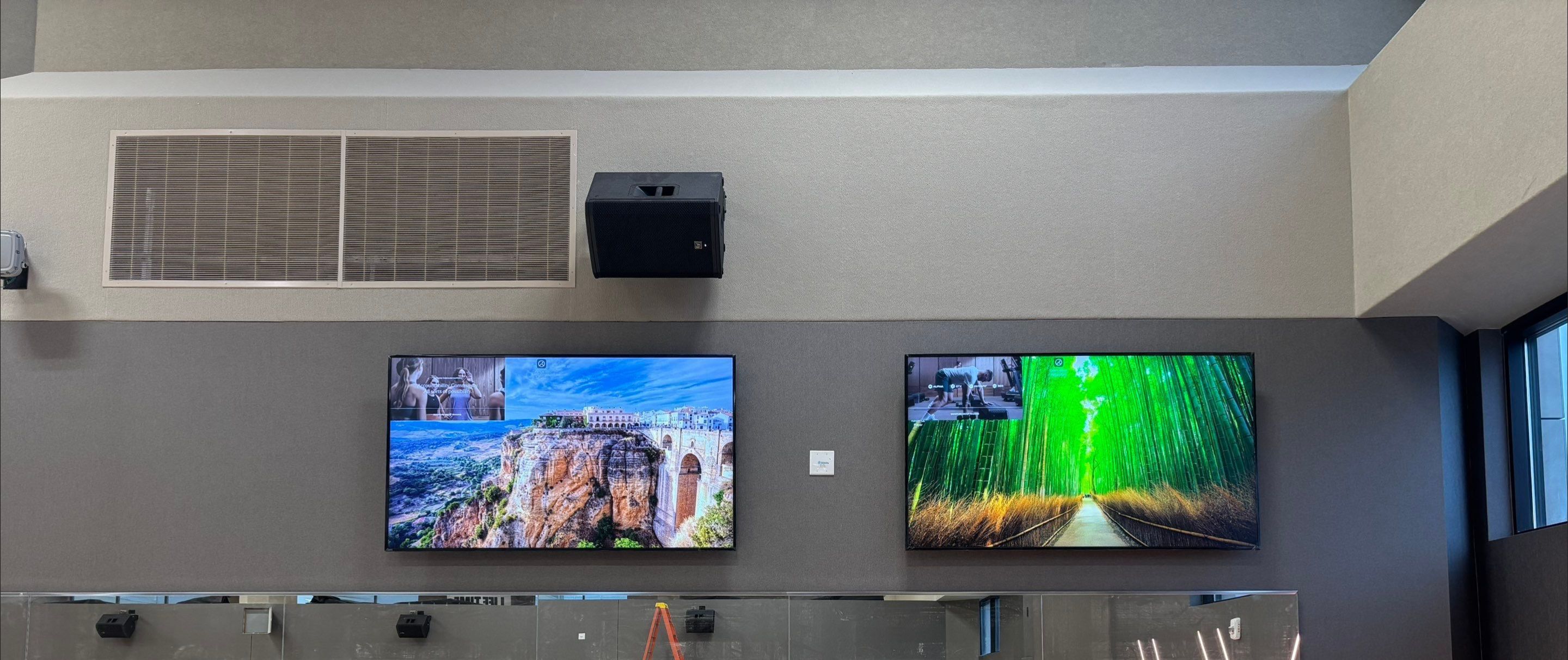 Fitness Center AV install by AVSi