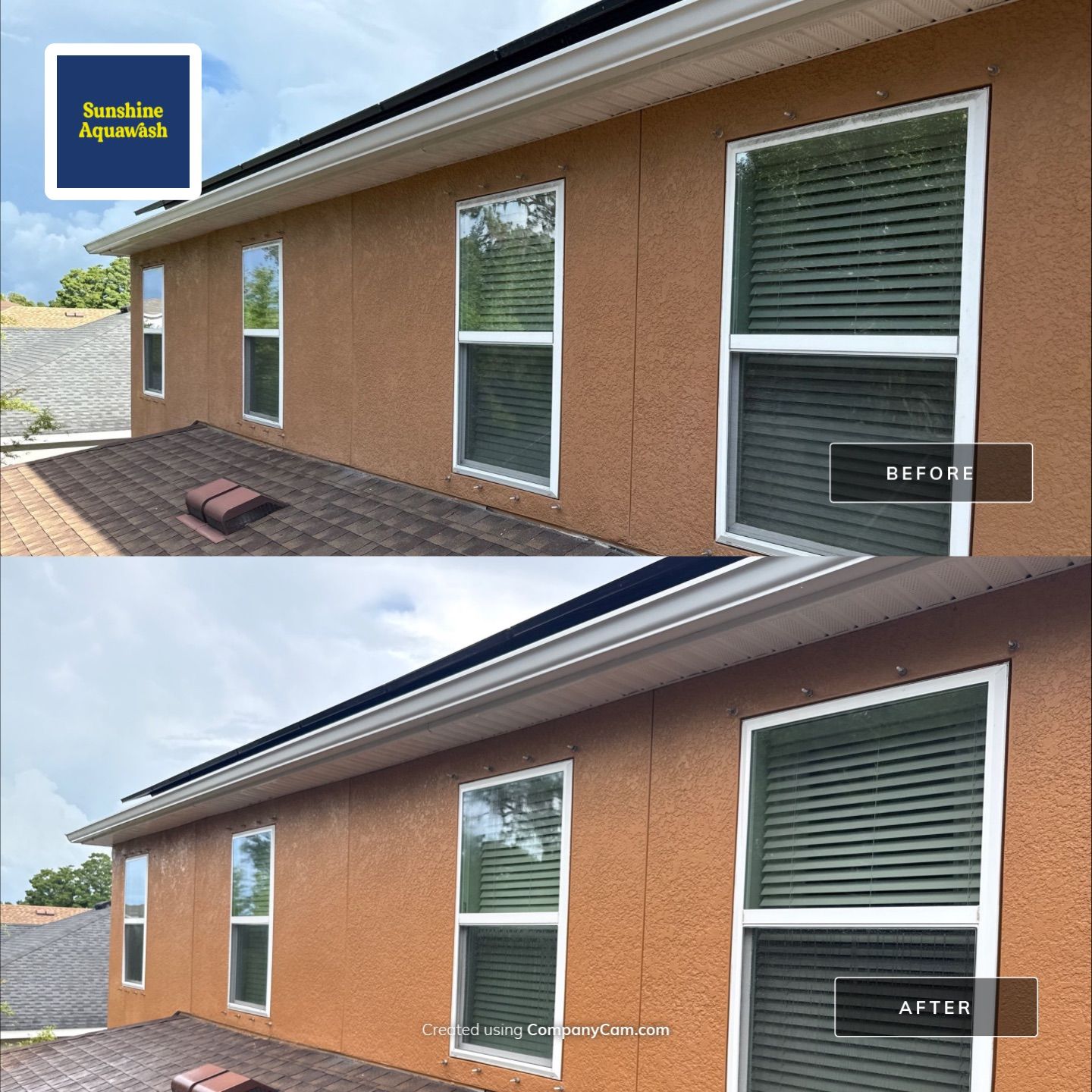 Full Exterior Cleaning – Two-Story House, Gutters, and Fence in Old Mill Preserve, Palmetto, FL by Sunshine AquaWash