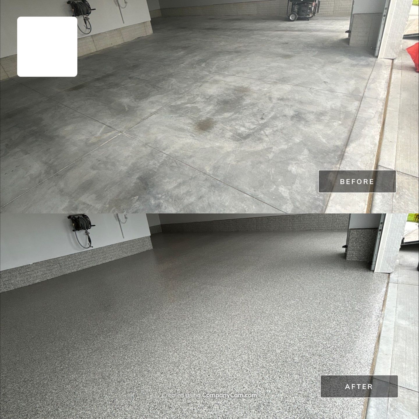 NEW Carbon Flake Coating by Revival Concrete Coatings, LLC