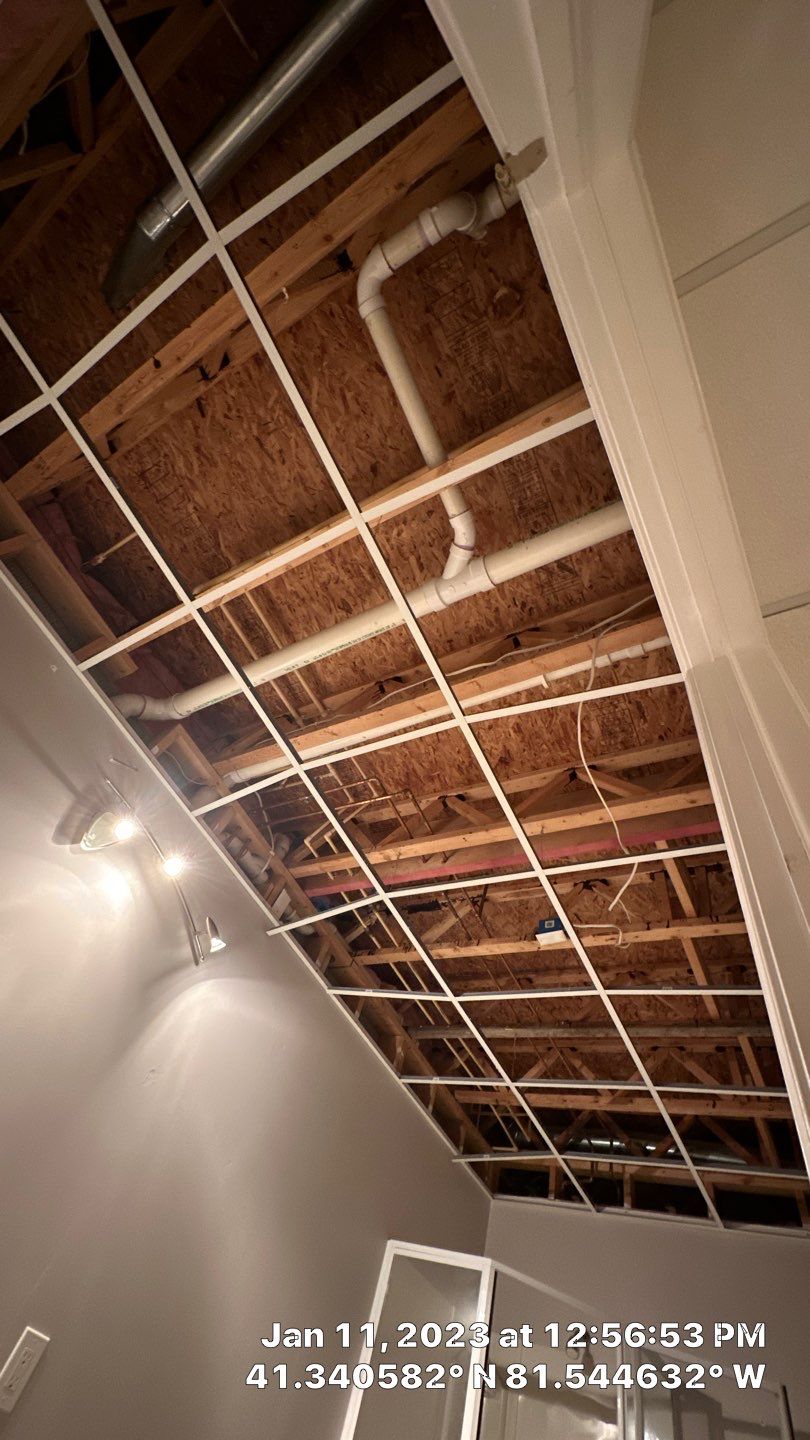 Pipe Burst Emergency Mitigation Demo and Dry Down by Absolute Roofing and Construction