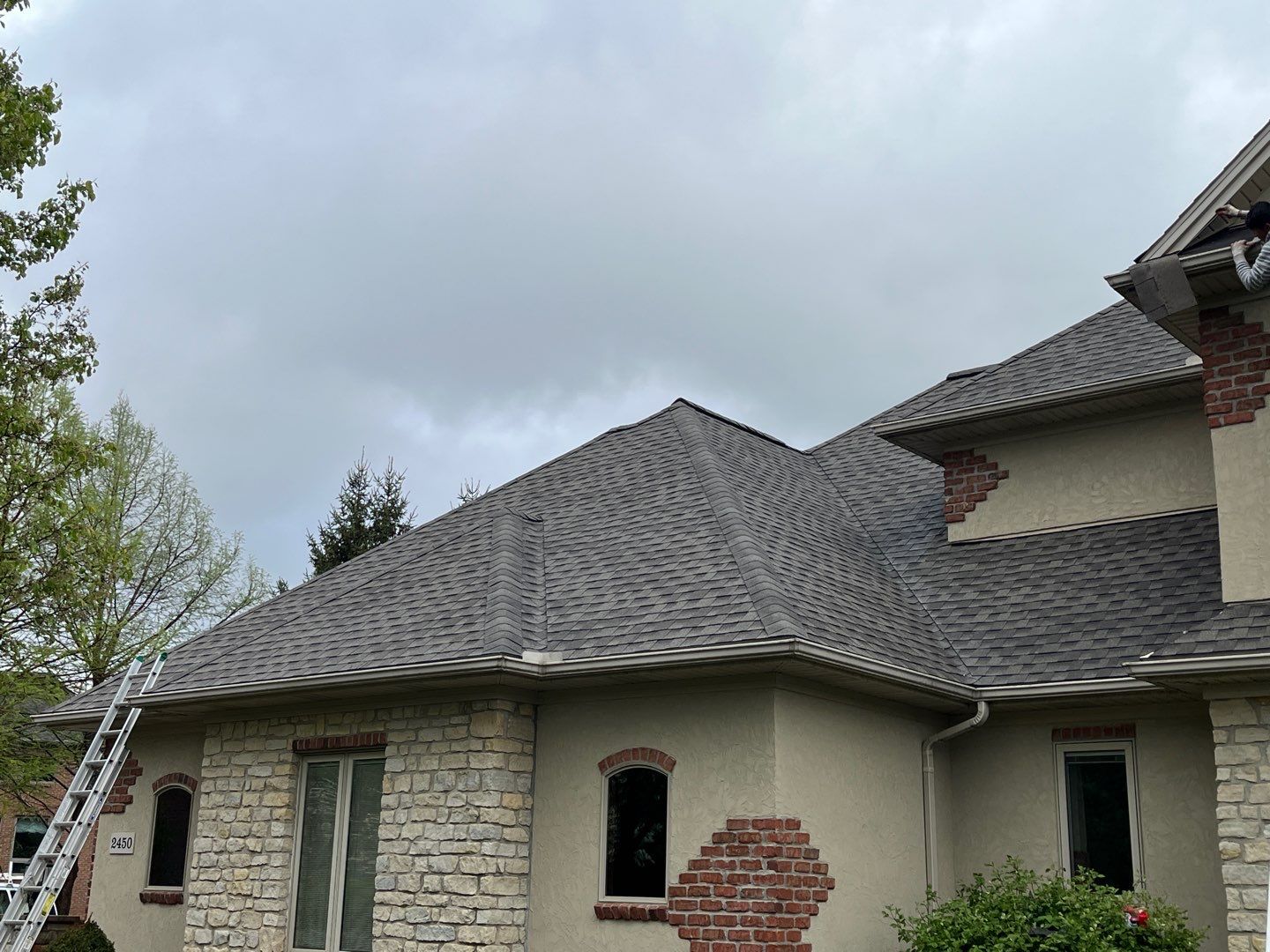 Residential Roofing Installation using GAF Timberline HDZ Weathered Wood by Nitro Roofing and Construction