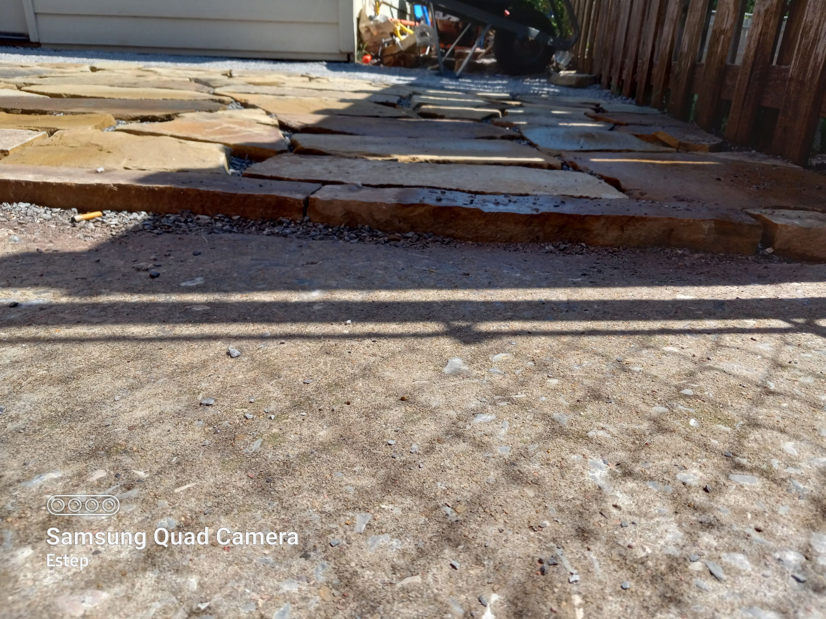 Flagstone Patio using Flagstone  by Clays Services Inc