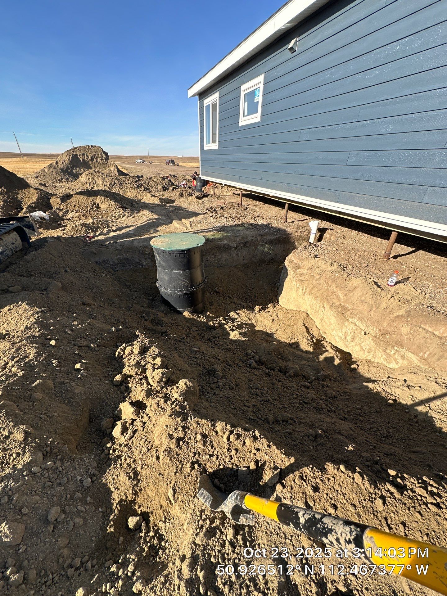 Full Septic System Installation With Polyethylene Tanks In Alberta by Septic Medic Inc.