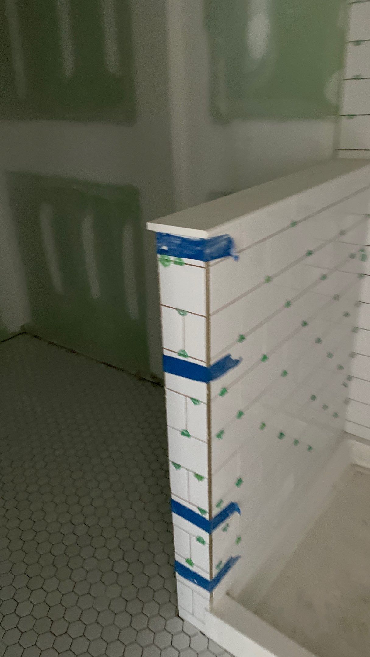 Remodeled Home with new tile floors, Showers and Refinished Oak Floors with stain and Waterbased Finish by Footprints Floors of Coastal Carolina