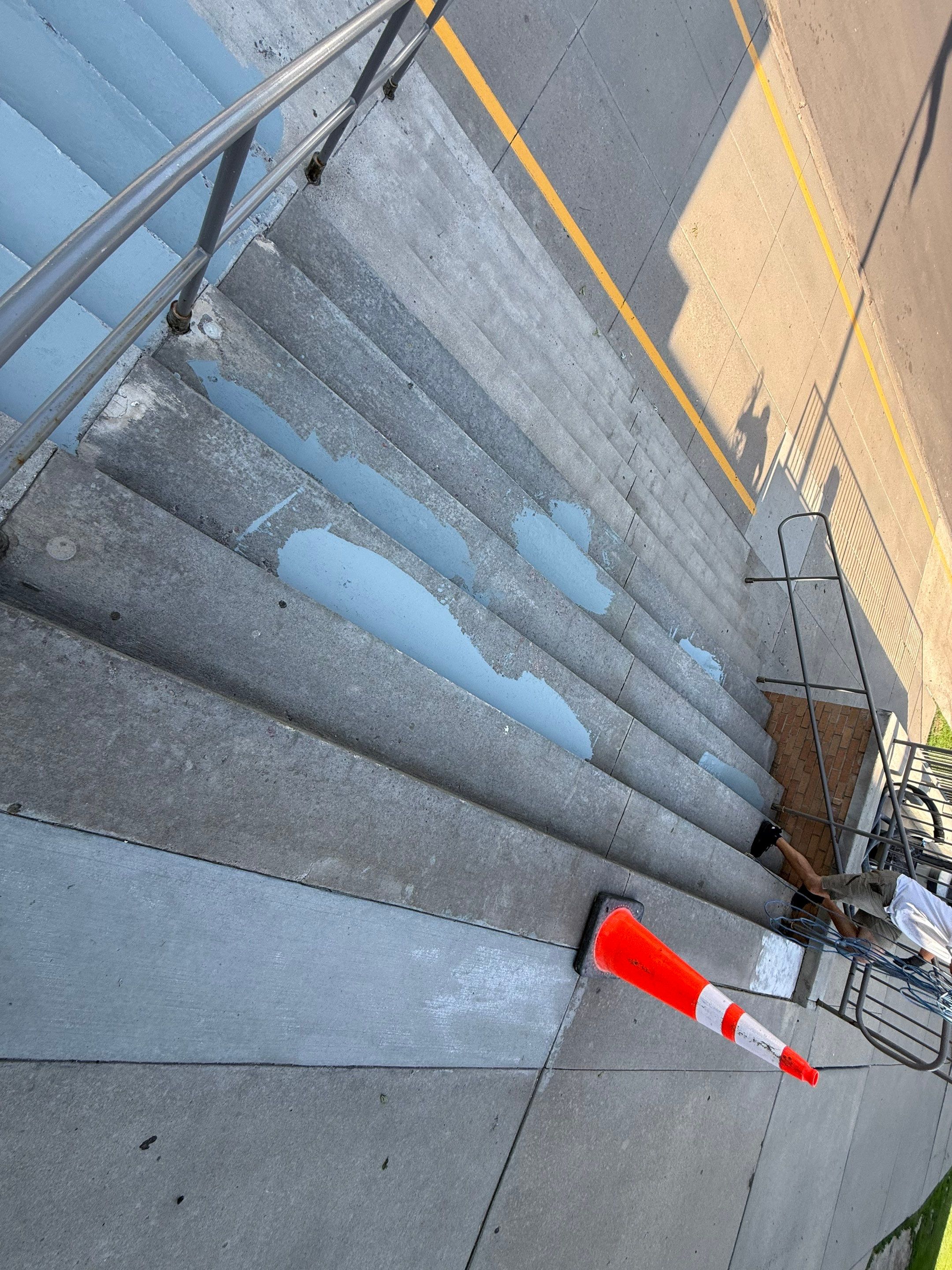 Concrete Stair Repair and Protective Coating in Sioux Falls by Select Painting, Coatings & Garage Cabinets