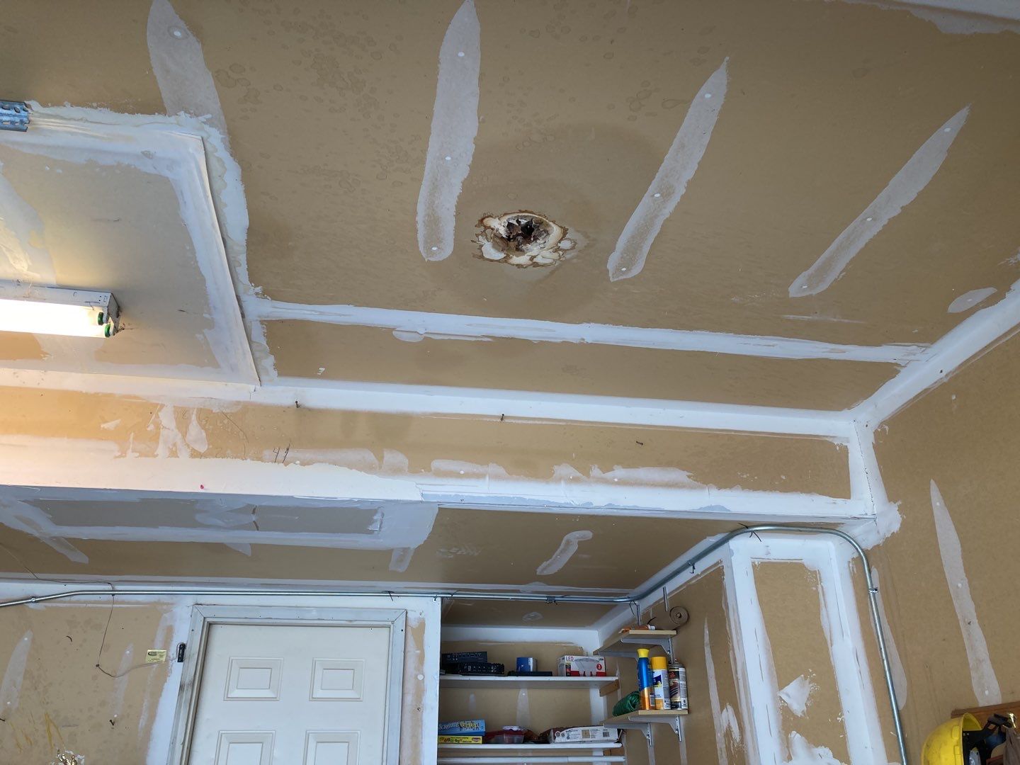 Water Damage in Garage by Accountable Home Services