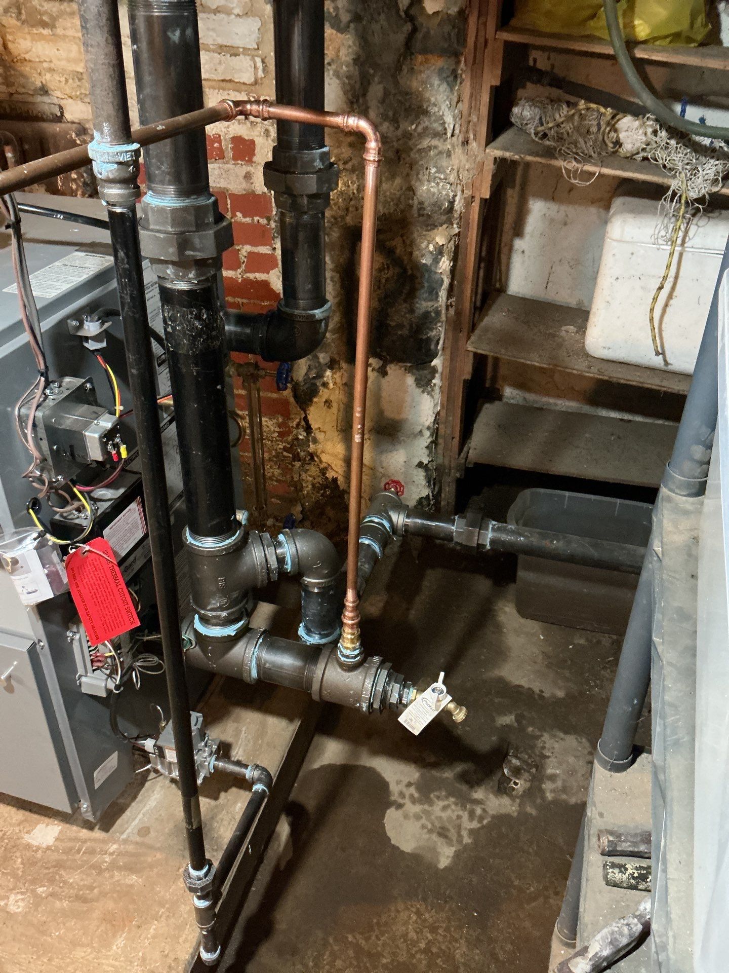 Steam Boiler Install In Strasburg by Elemental Heating and air conditioning LLC