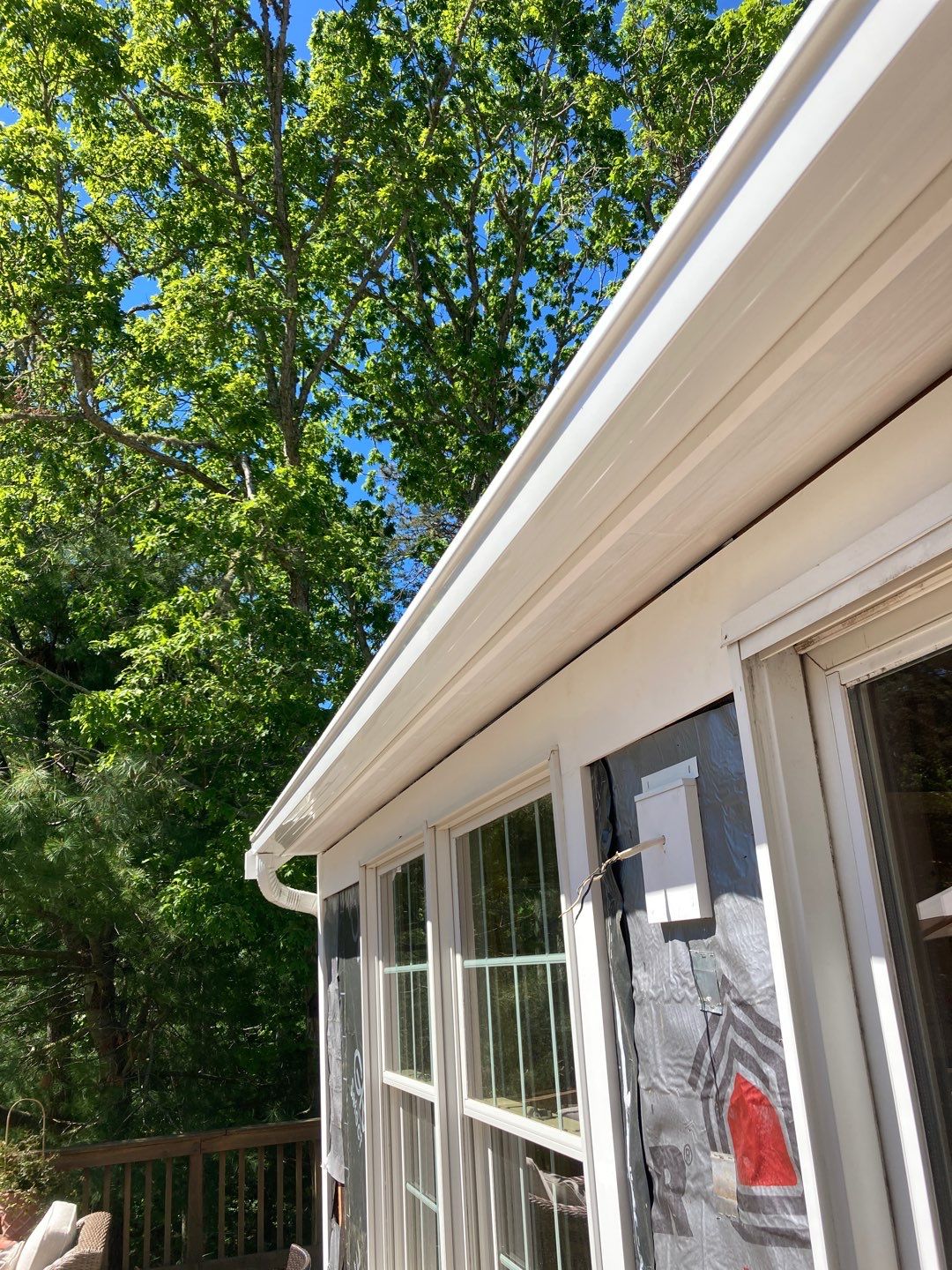 Gutter Installation using 5" Box Style Aluminum Gutter by Gutter Pro Enterprises