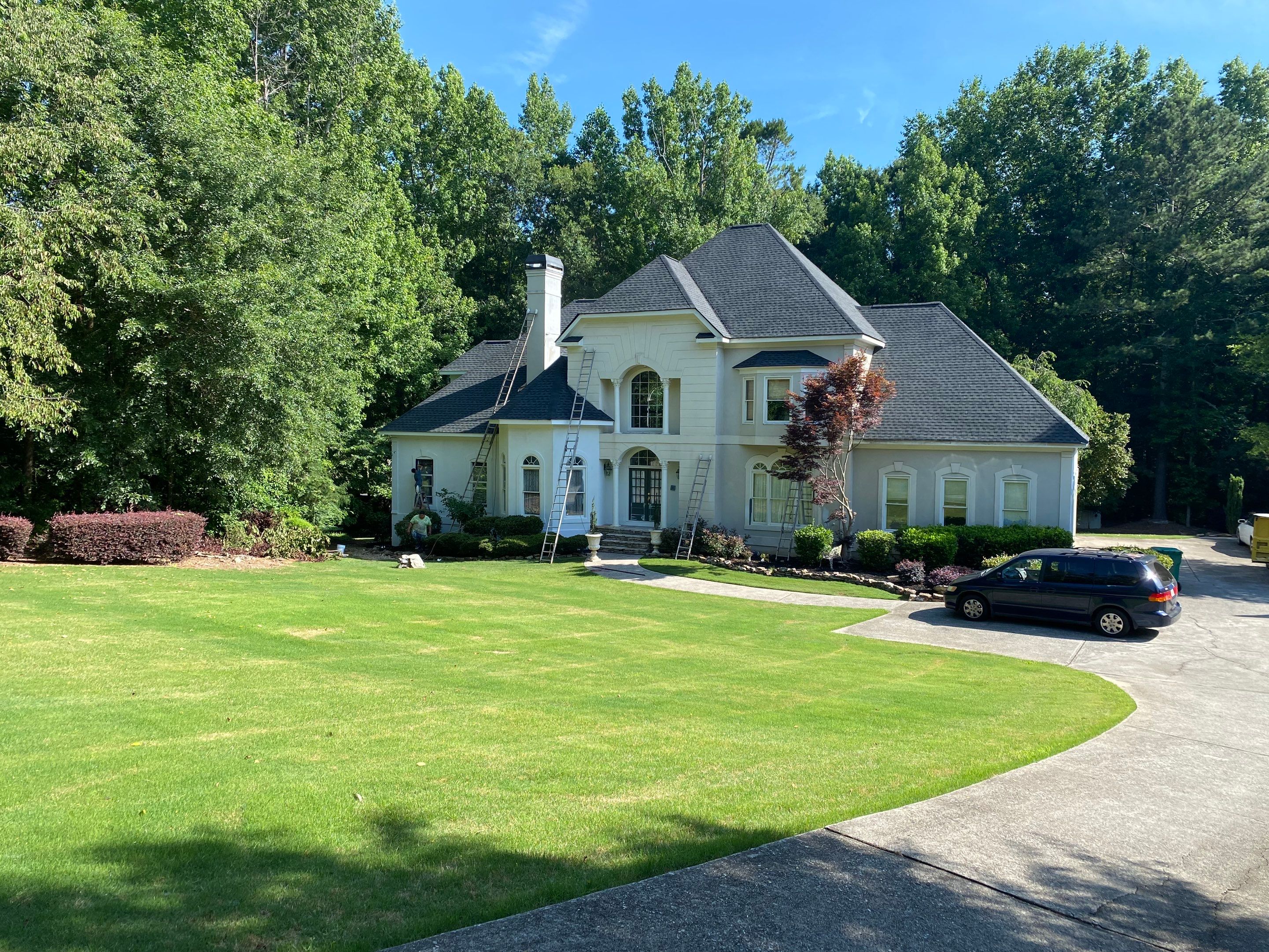Full Exterior Stucco Painting and Trim Refresh in Alpharetta by Swift Home Renovations