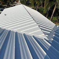 24ga 1.5" Mechanical Seam Regal White  by Total Roofing System The Metal Roof Experts