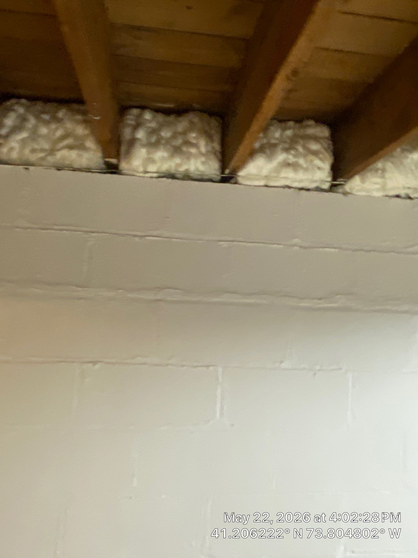 Rim Joist using open cell spray foam by NYS Foam & Energy