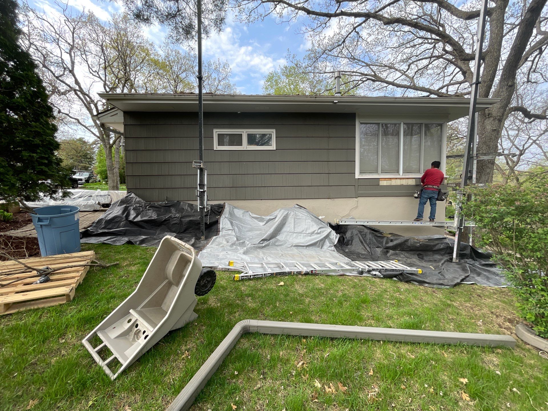 Siding Replacement – LP Smartside ExpertFinish in Tundra Gray | Hopkins, MN by First Impressions Exteriors