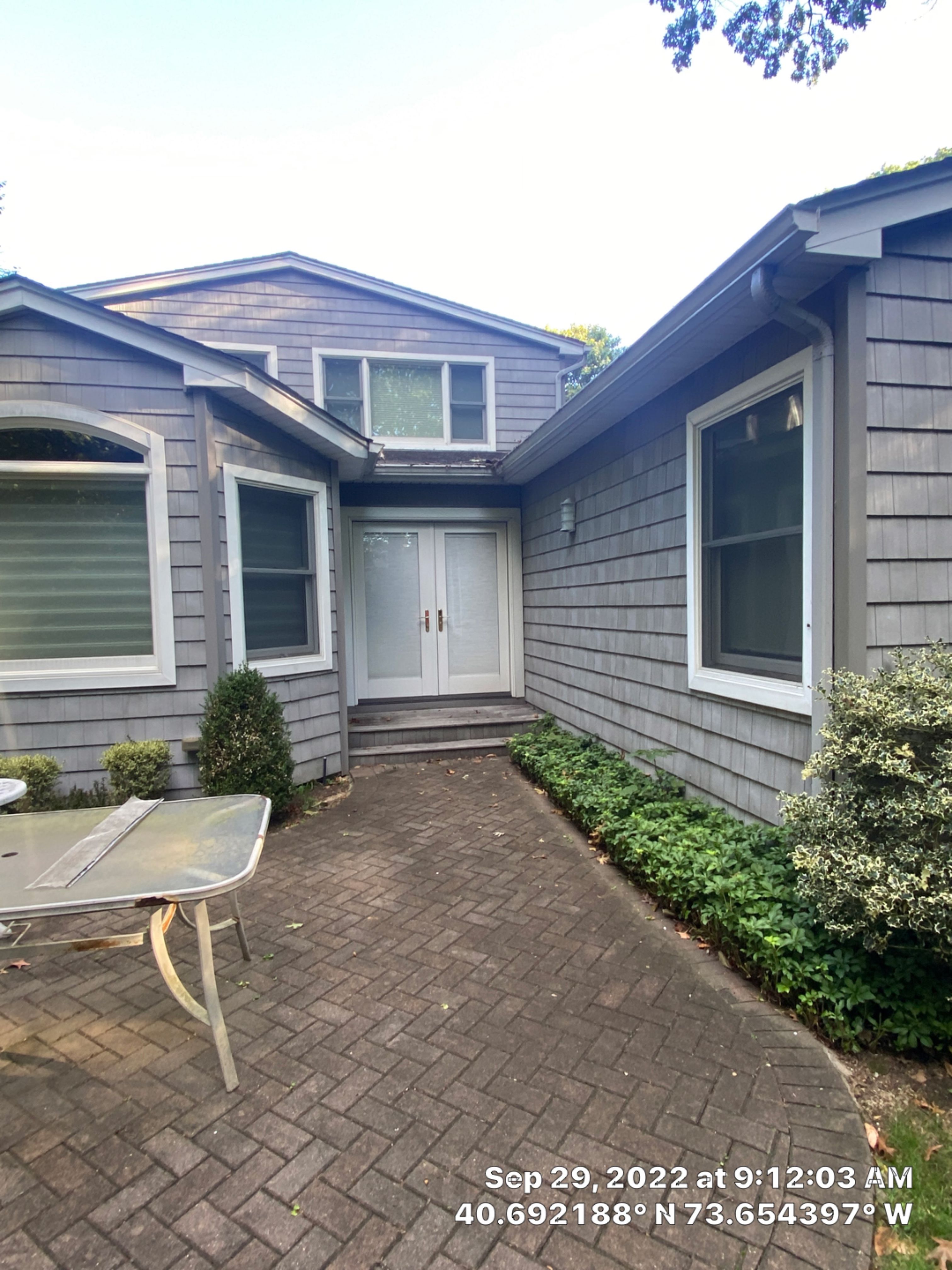 Gutter Installation using 5"white K style seamless gutters and 2x3 white leaders, and Microguard gutter shields installed.  by Above All Gutters 