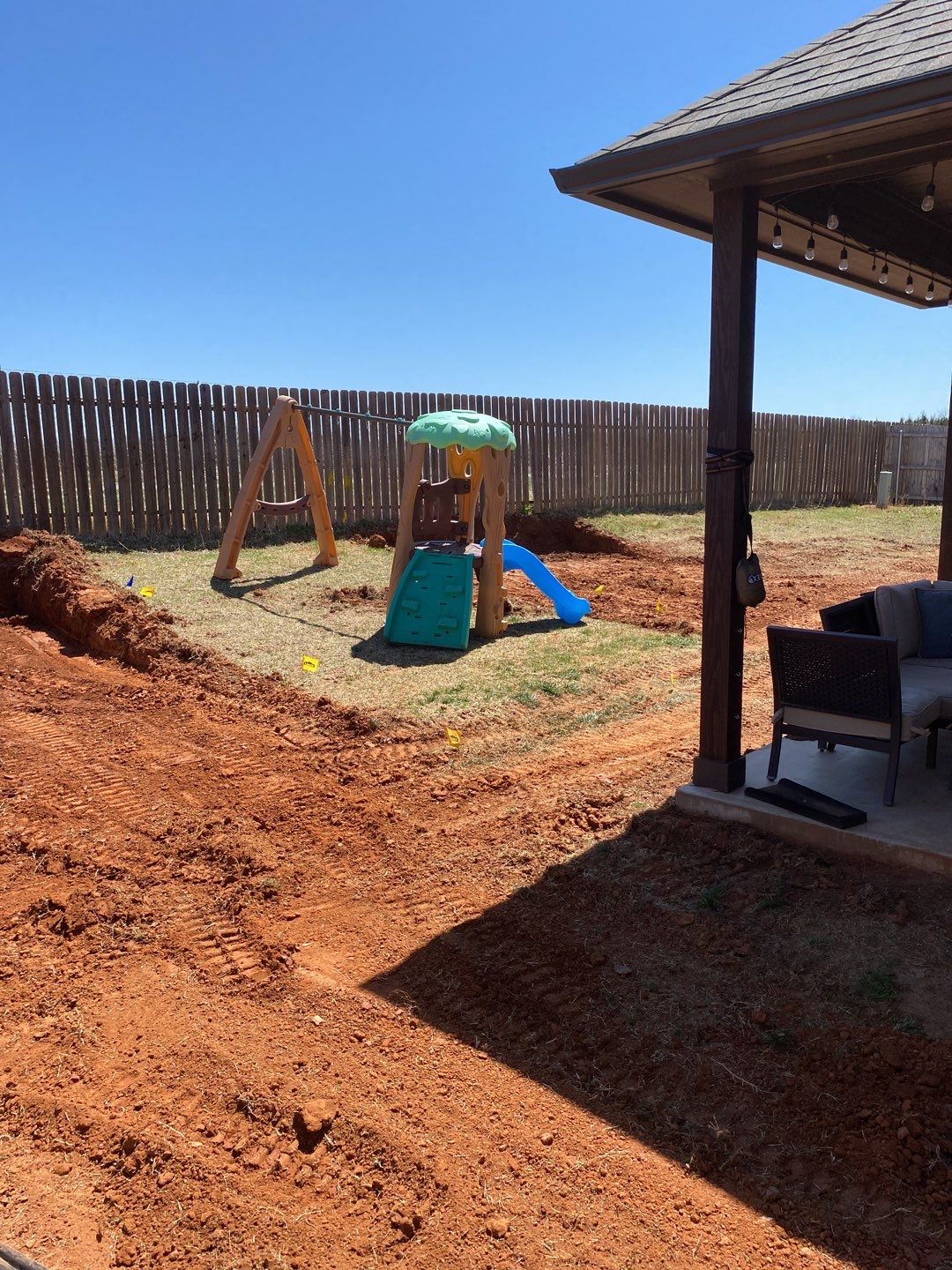 Retaining wall / Playground by Clays Services Inc