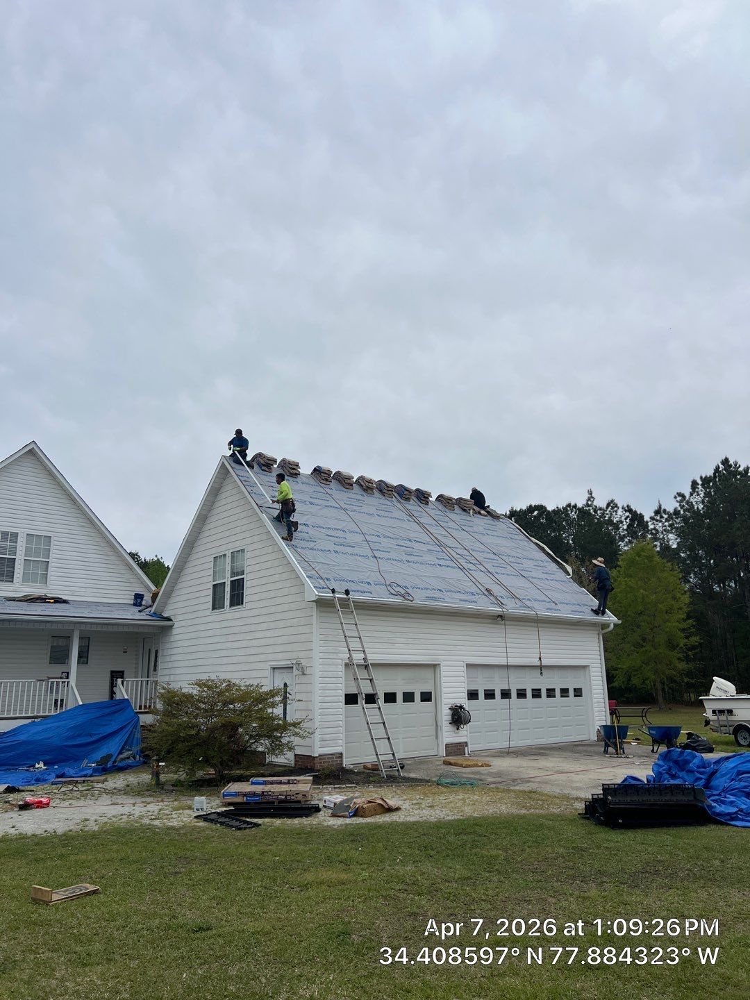 Rocky Point Insurance Claim Roof Replacement with CertainTeed Landmark PRO Colonial Slate by RGR Construction and Roofing, LLC