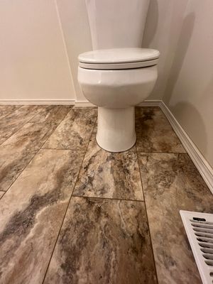 Bathroom flooring upgrade
