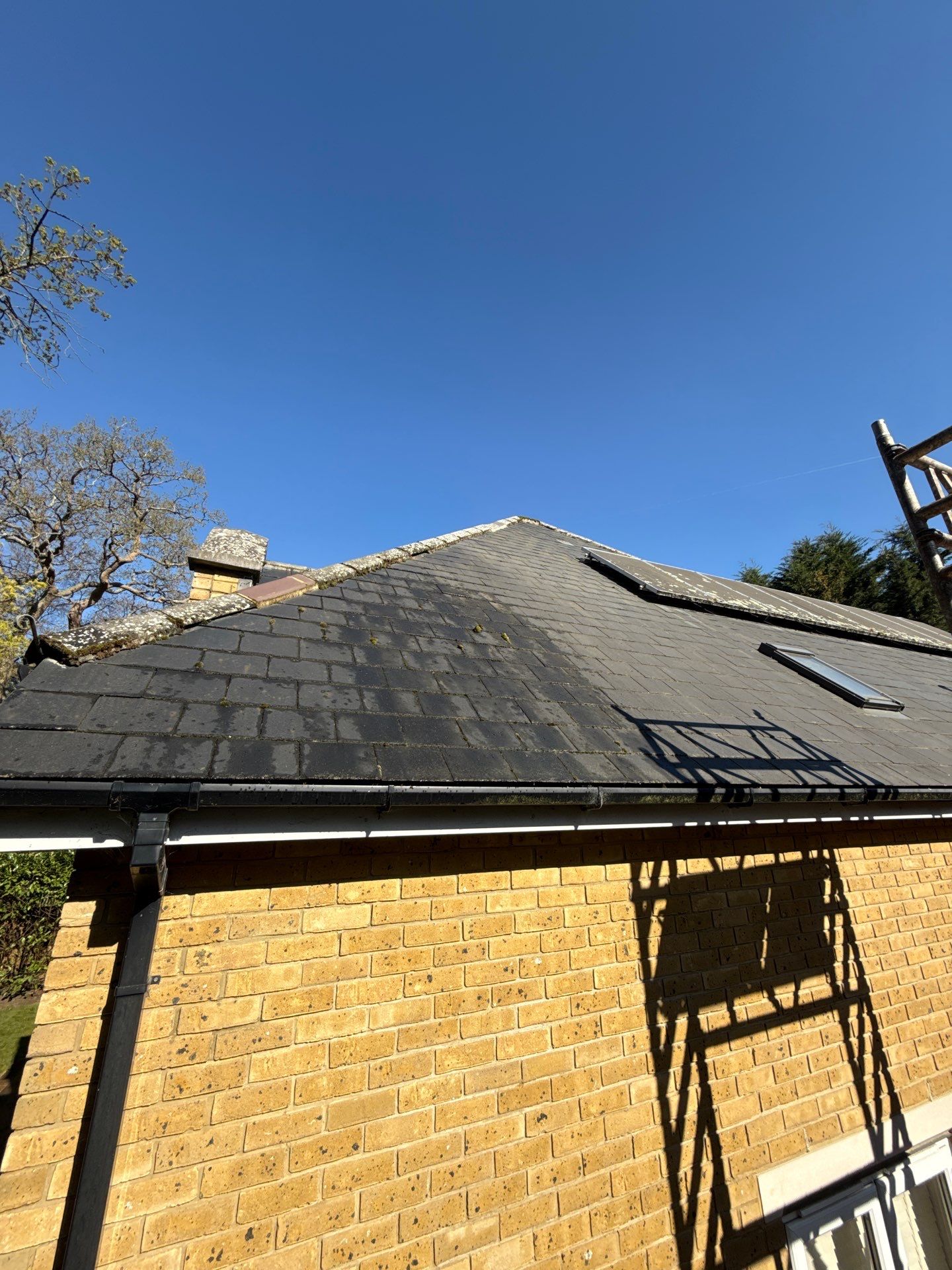 Slate Roof  - Patio - Stonework Clean using Honda 21lt High Pressure Machine by Ges Exterior Cleaning ltd