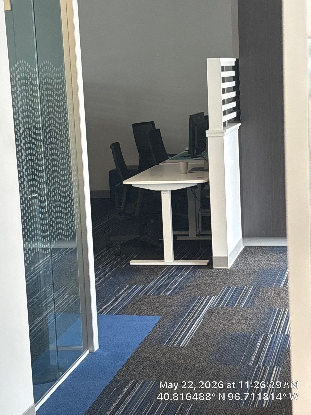 Modern Office Remodel with Custom Acoustic Baffles and Glass Partitions by CompanyCam Sales Demo