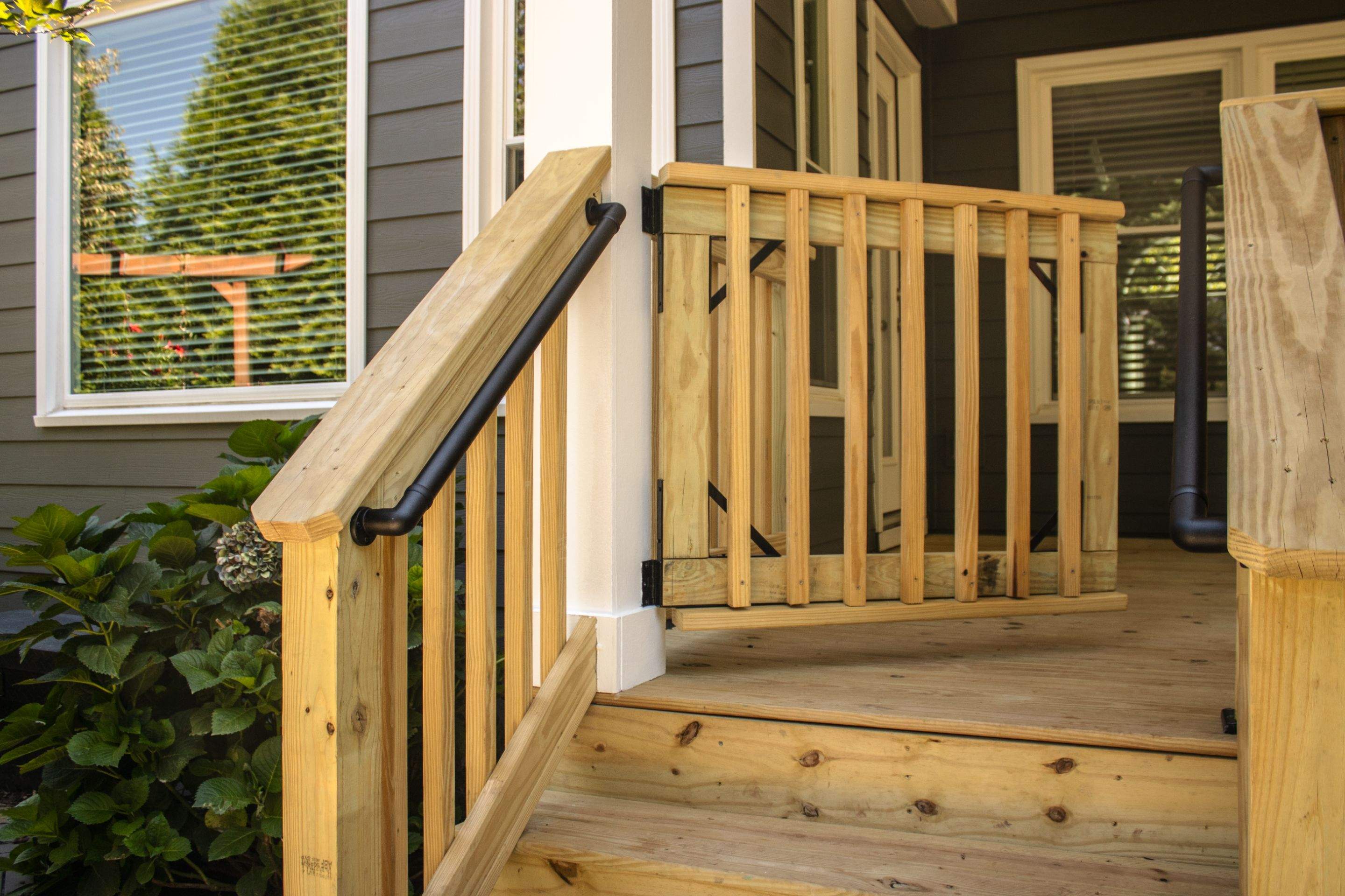 Roswell, GA Wood Deck and Covered Porch Build  by Nelson Exteriors 