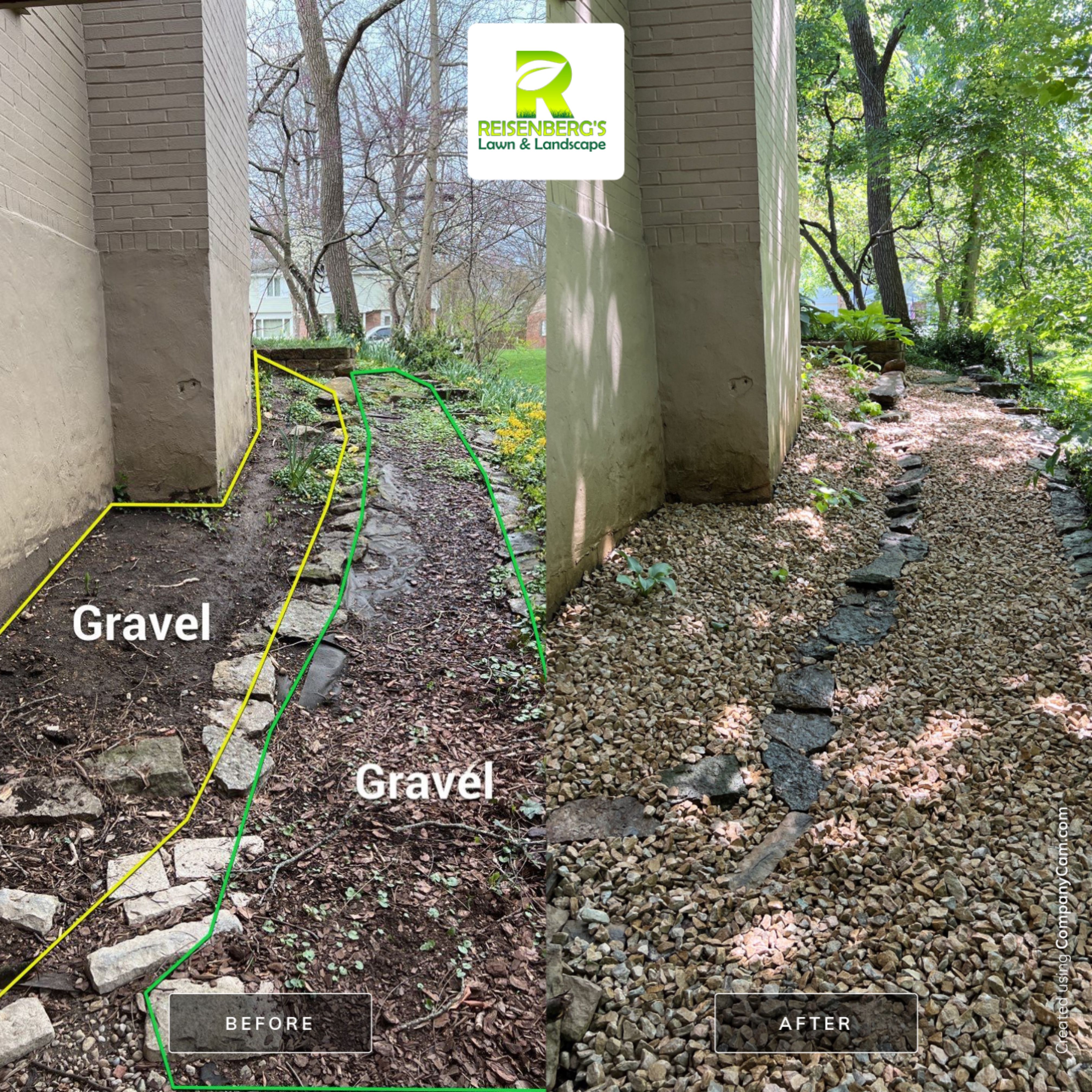 Spring Clean Up with additional Gravel Worl & Plant Installation by Reisenberg’s Lawn & Landscape, LLC