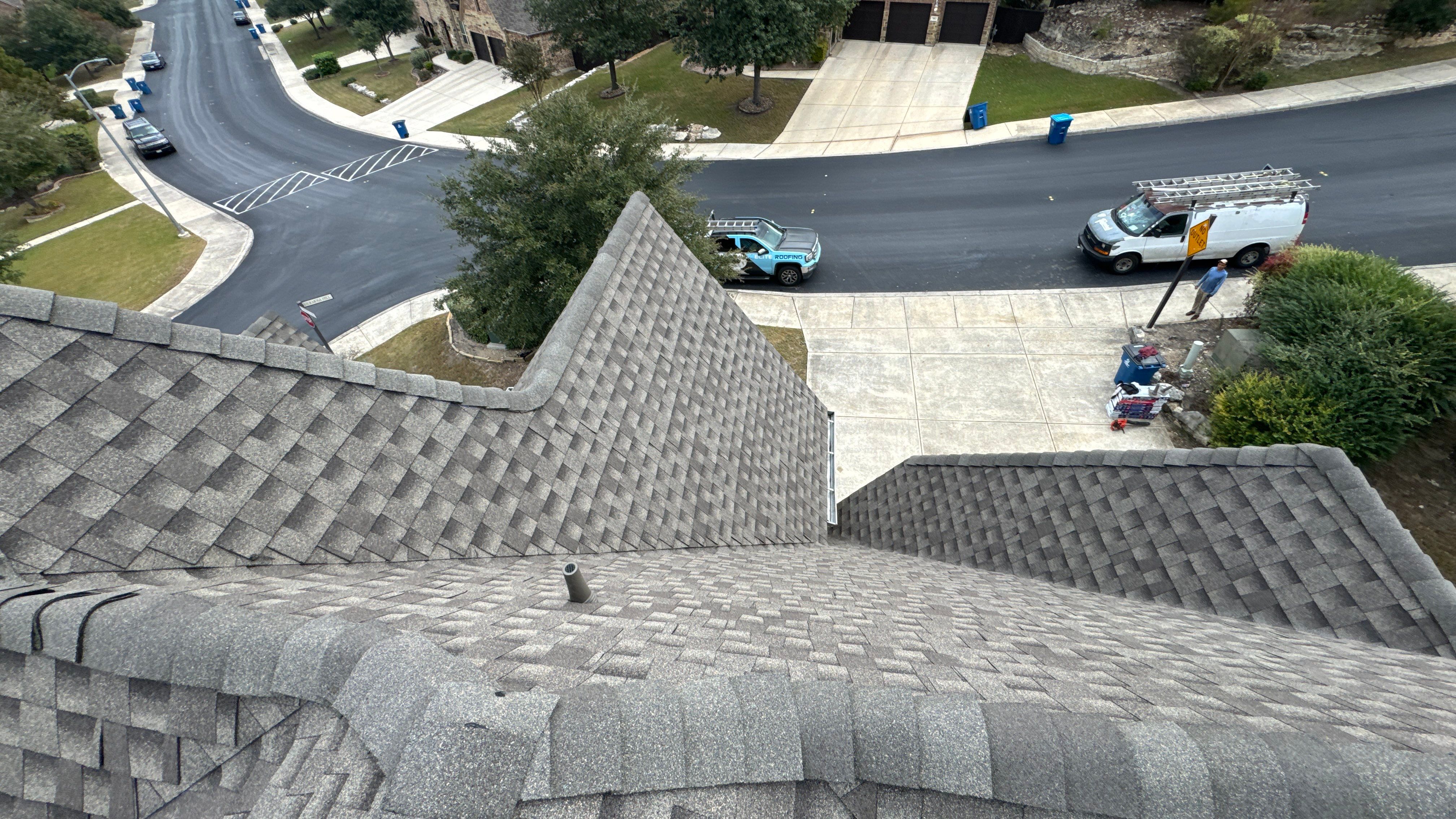 Residential Roof Replacement using GAF HDZ - Weathered Wood by Elite Roofing LLC