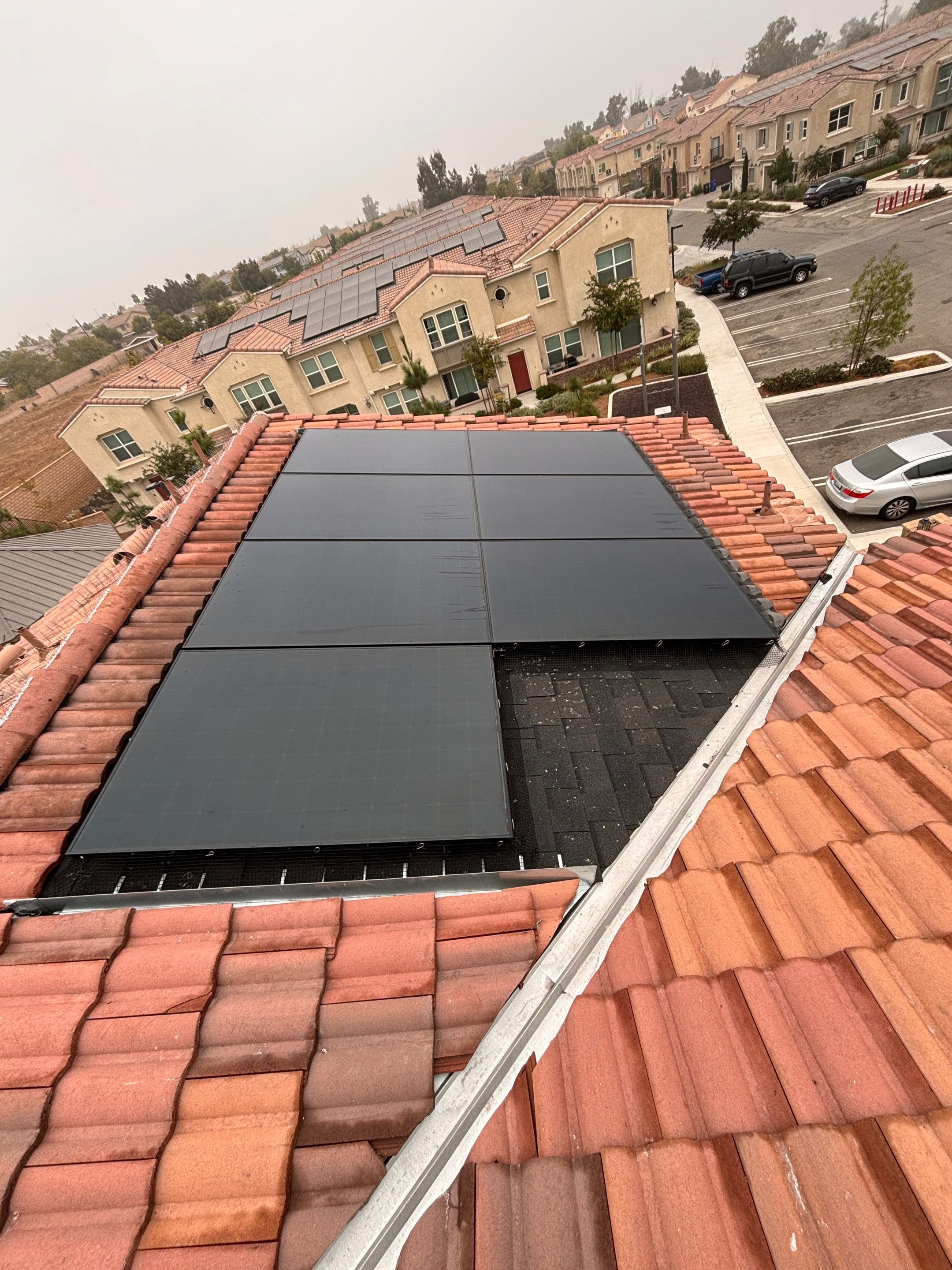 Solar Panel Bird Proofing in Fontana Ca by Palm Coast Solar Cleaning