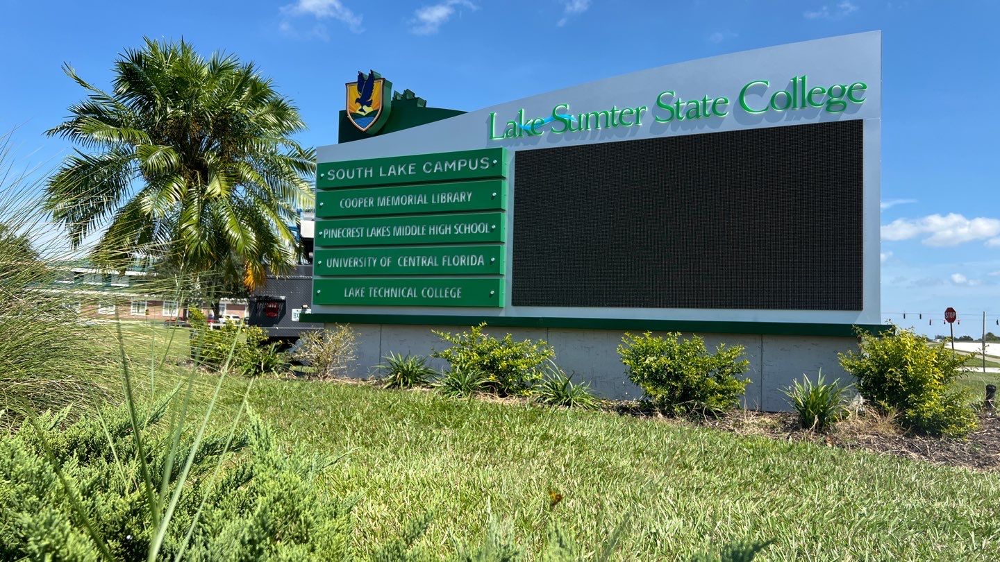 Monument Sign for LSSC Clermont by SignCrafters