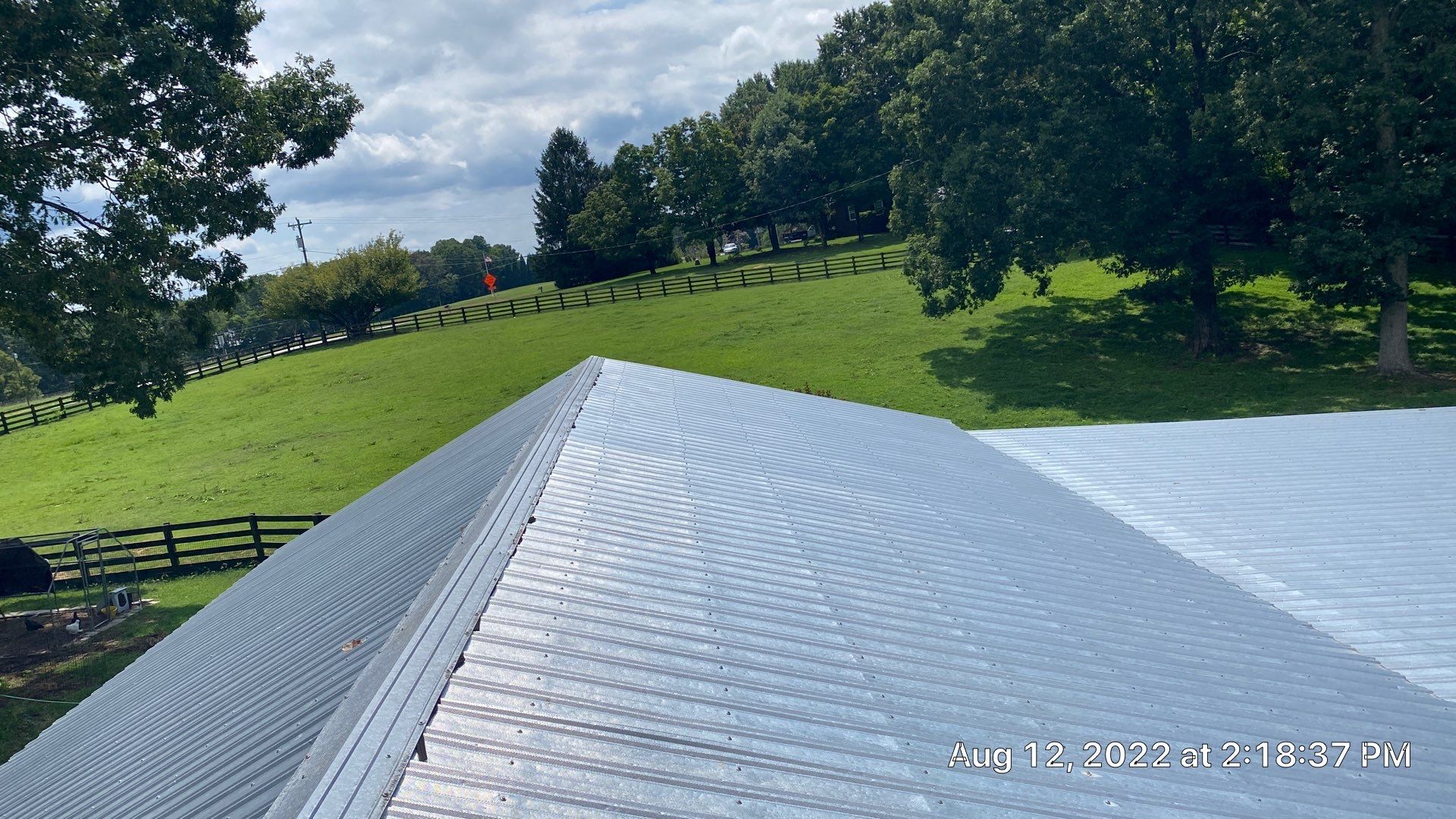 Beautiful Standing Seam Metal Roof by Just In Time Roofing and Restoration