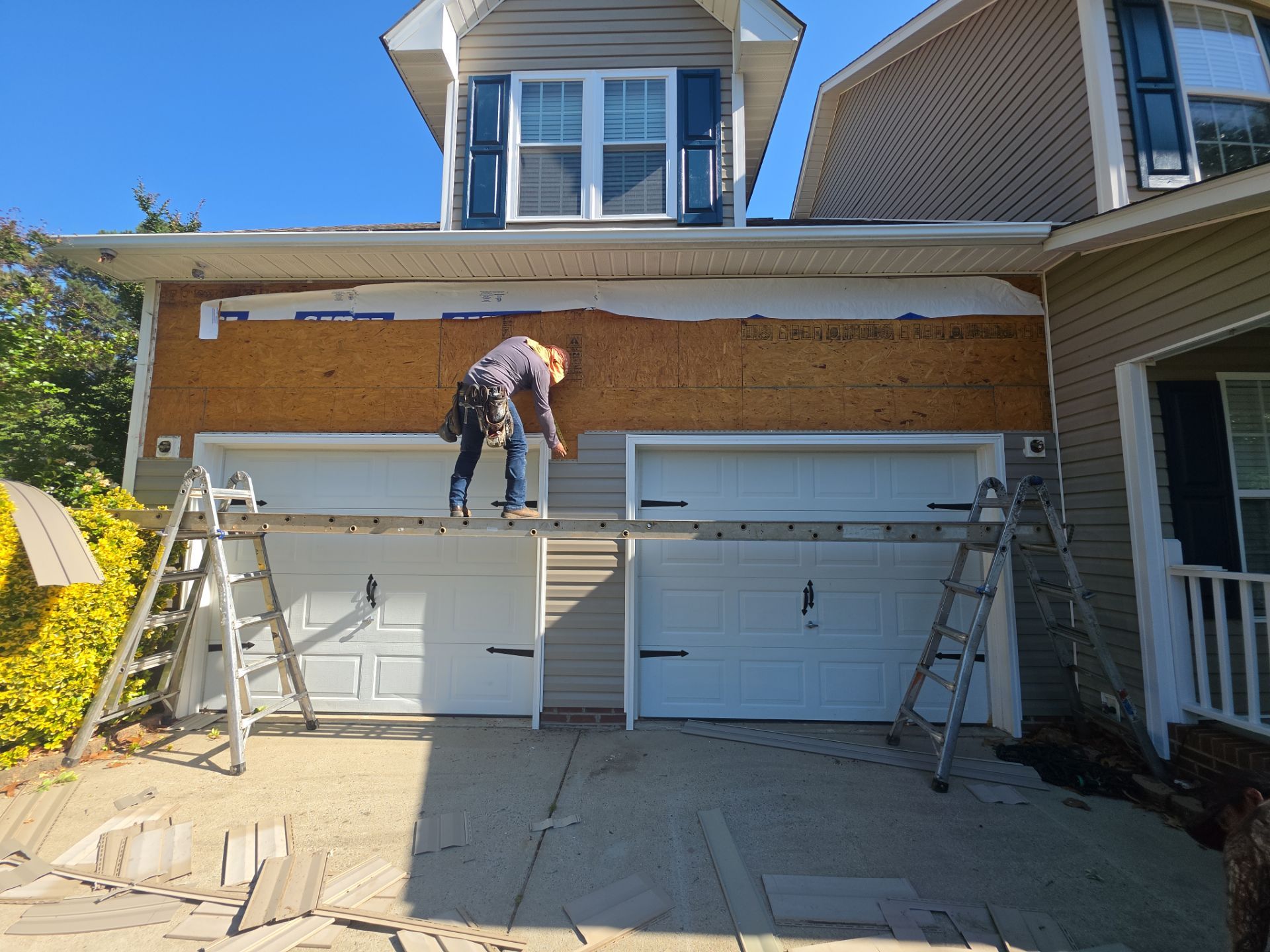 Vinyl Siding and Trim Replacement for Two-Story Sanford Home by The Remodeling Company