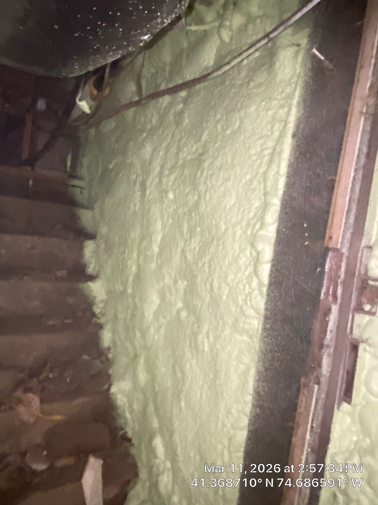 Basement Exterior Walls using Closed Cell Spray Foam by NYS Foam & Energy