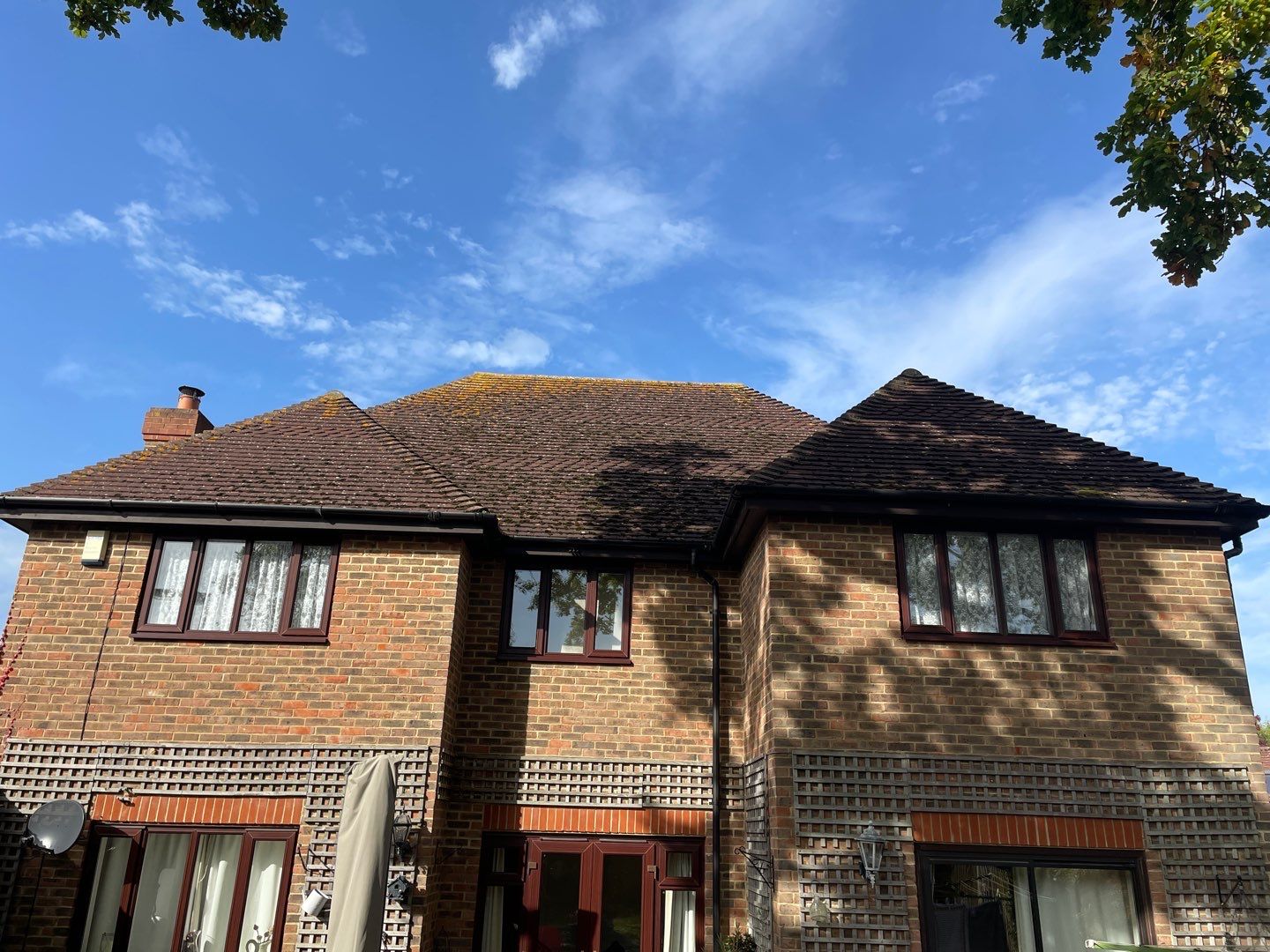 Roof Patio Driveway Clean using Honda 15lpm Low Pressure Washing Machine by Ges Exterior Cleaning ltd