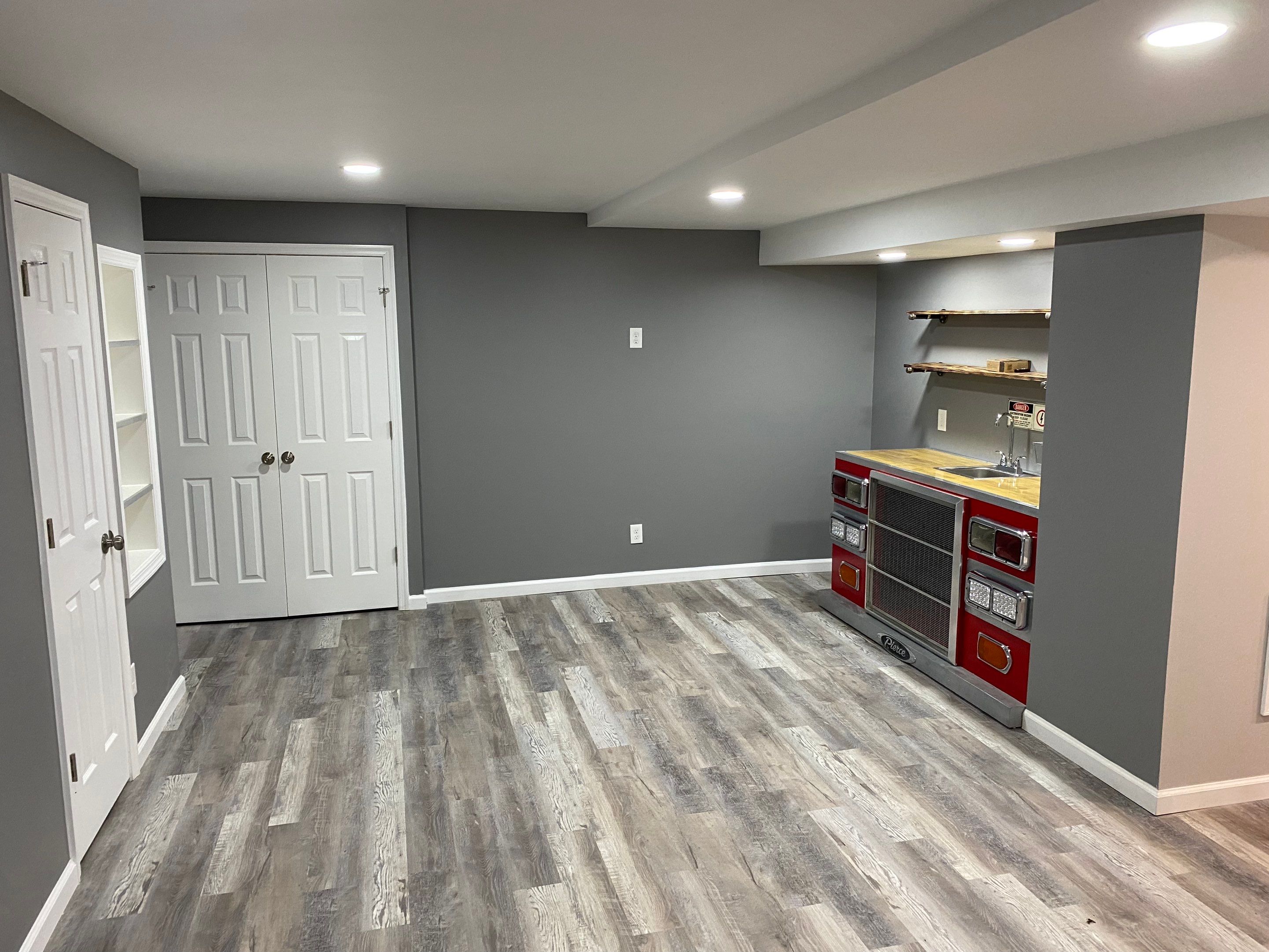 Complete Basement Buildout by The Smet Companies, LLC