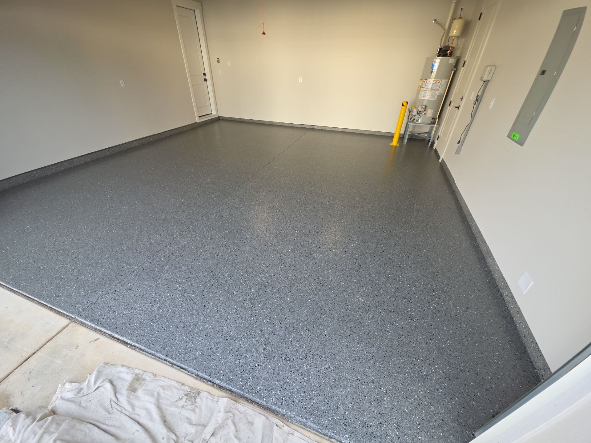 Garage Remodel using Slate Hybrid by Croc Coatings, LLC