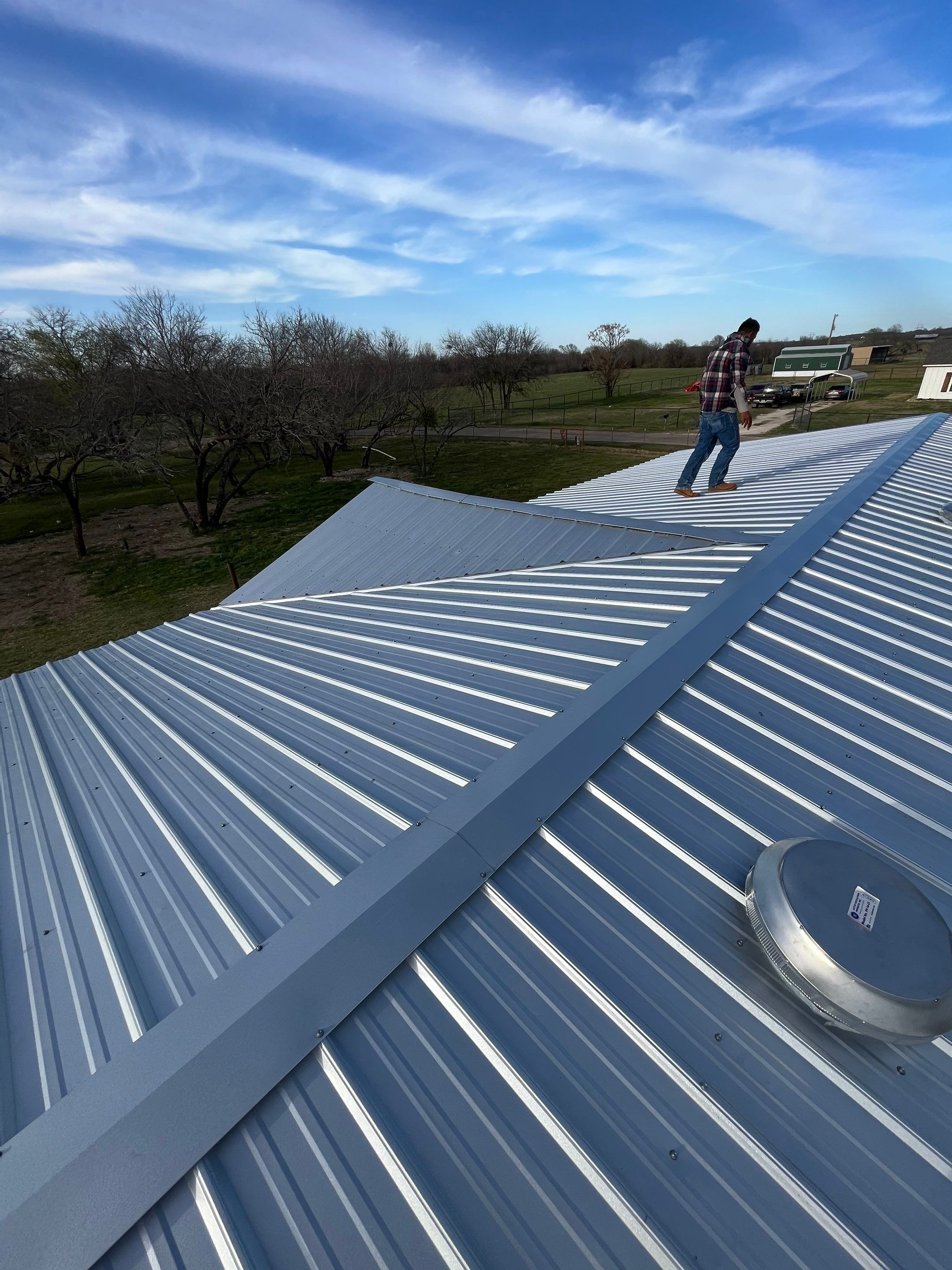 Rio Vista, Tx - Metal Roof & Gutter Installation by DT Roofing - Seth Wells
