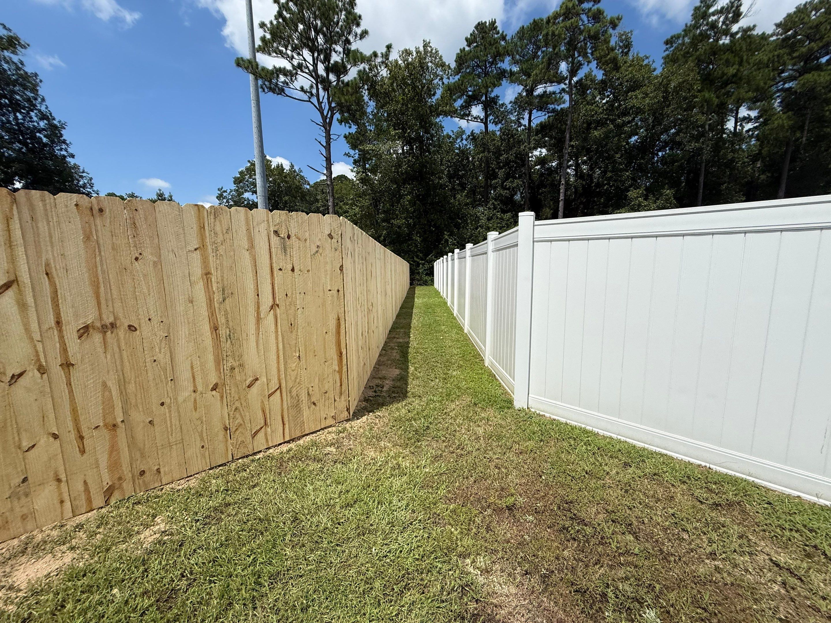 Stockade Wood Privacy Project in Hope Mills by Superior Fence and Rail