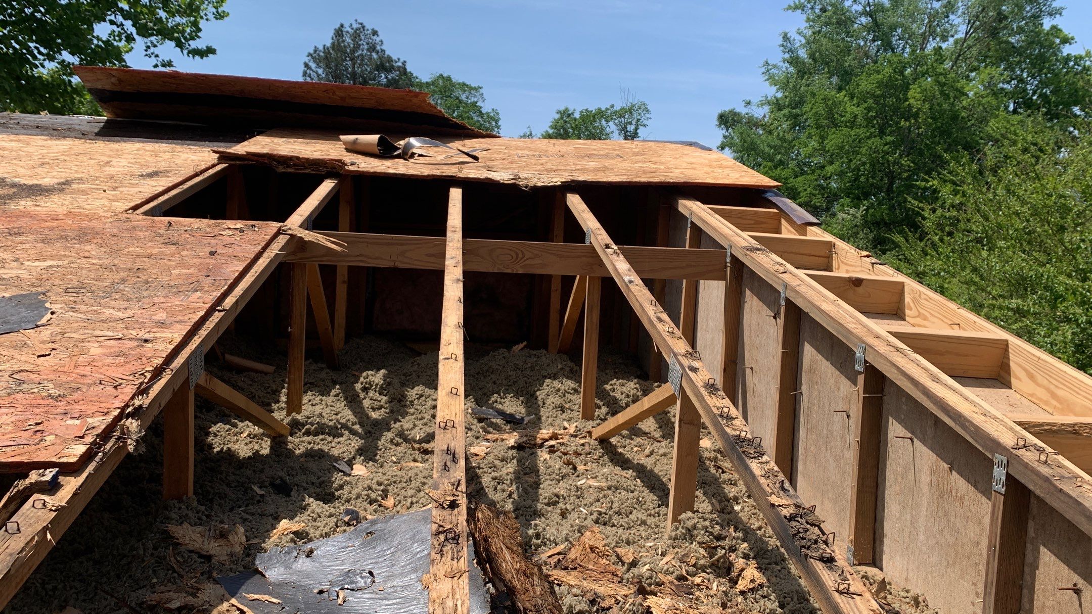 Storm Restoration Reroof: 25 Year 3-Tab Shingle by Hostetler Roofing