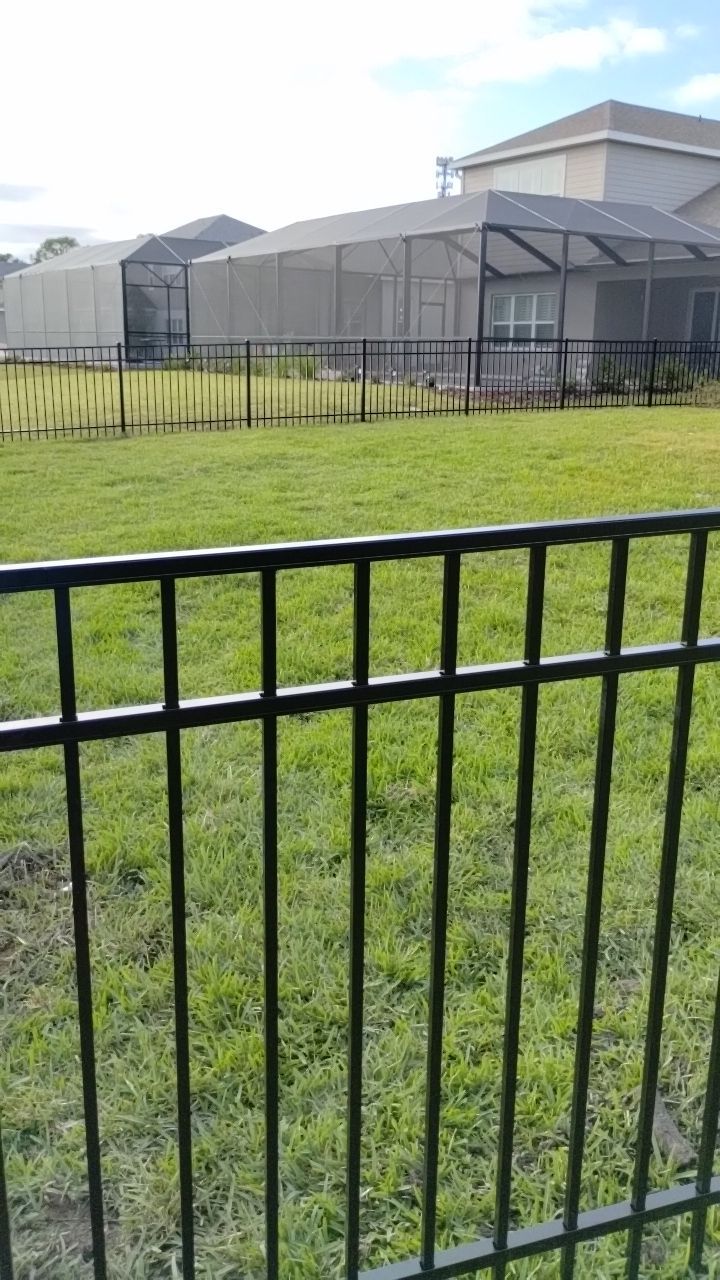Aluminum Fence Installation using 3 Rail Aluminum Fence by Asap fence and gates, LLC