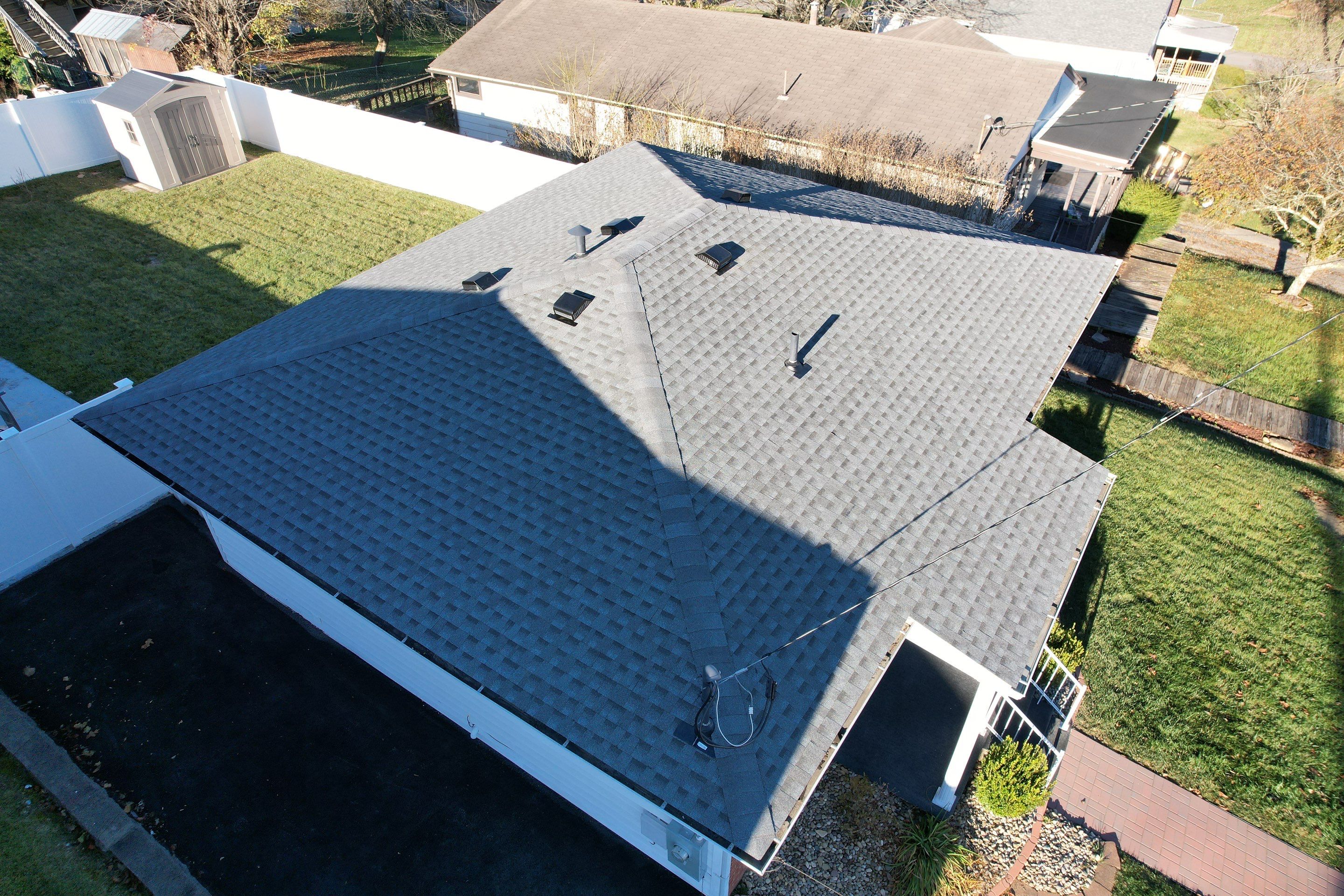 Residential Roofing Installation using GAF Timberline HDZ Pewter Gray by Rainstoppers Roofing