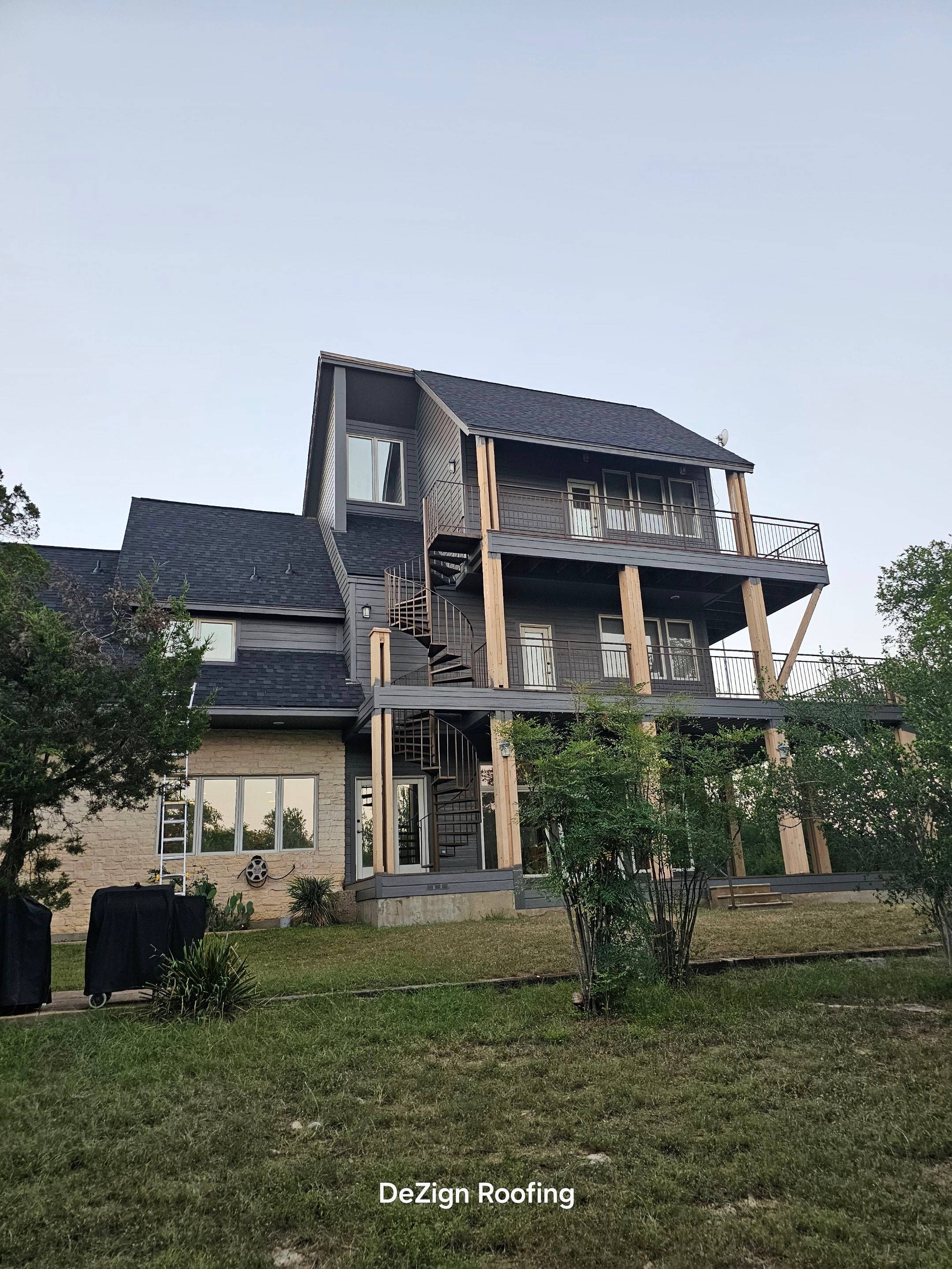 Residential Roofing Installation using IKO Nordic Granite Black by DeZign Roofing & Exteriors