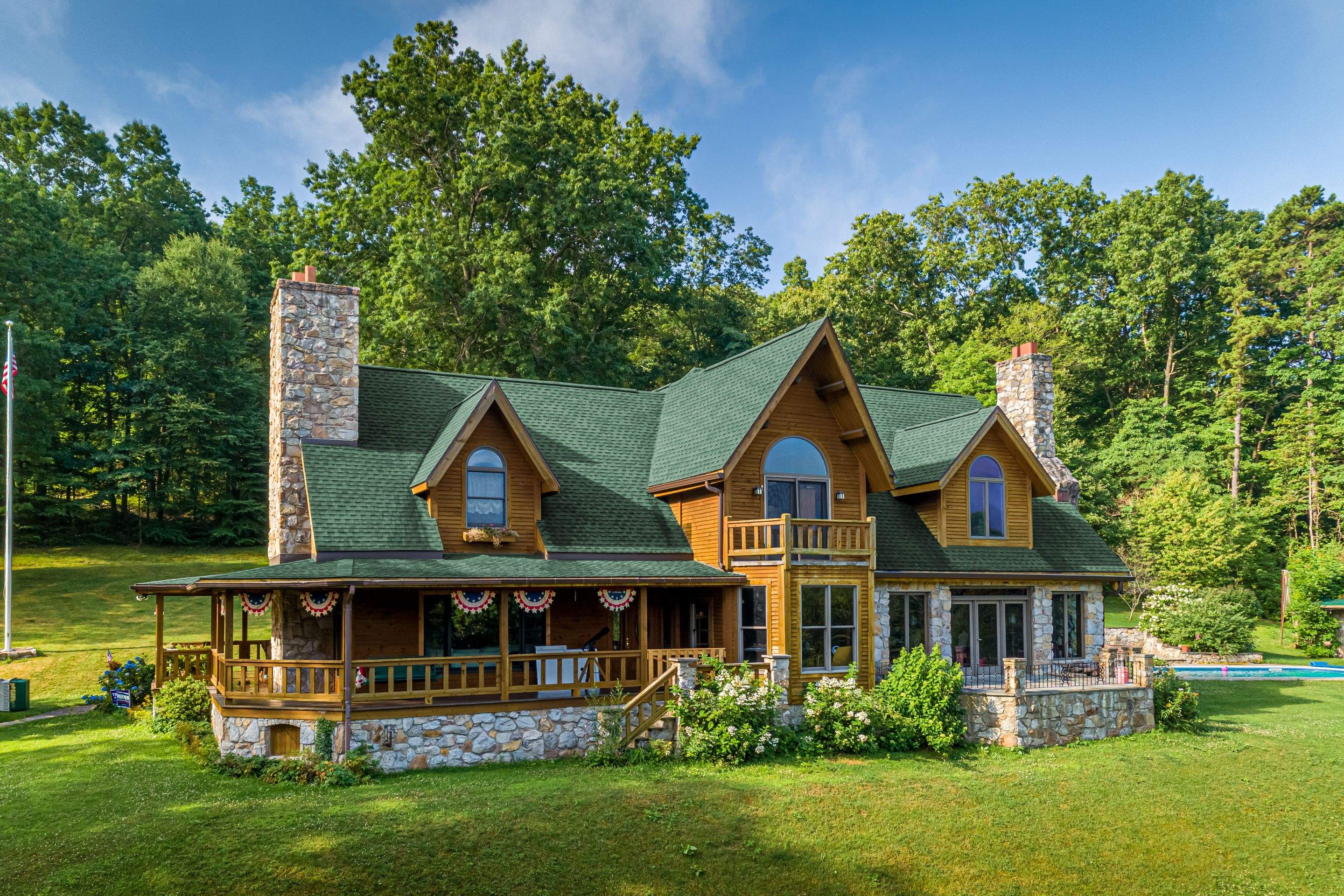 Shingle Roof-hunter green by Esh Builders