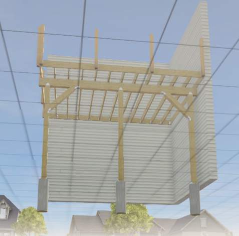 Aspen Lake - Covered Porch by Pillar and Pine