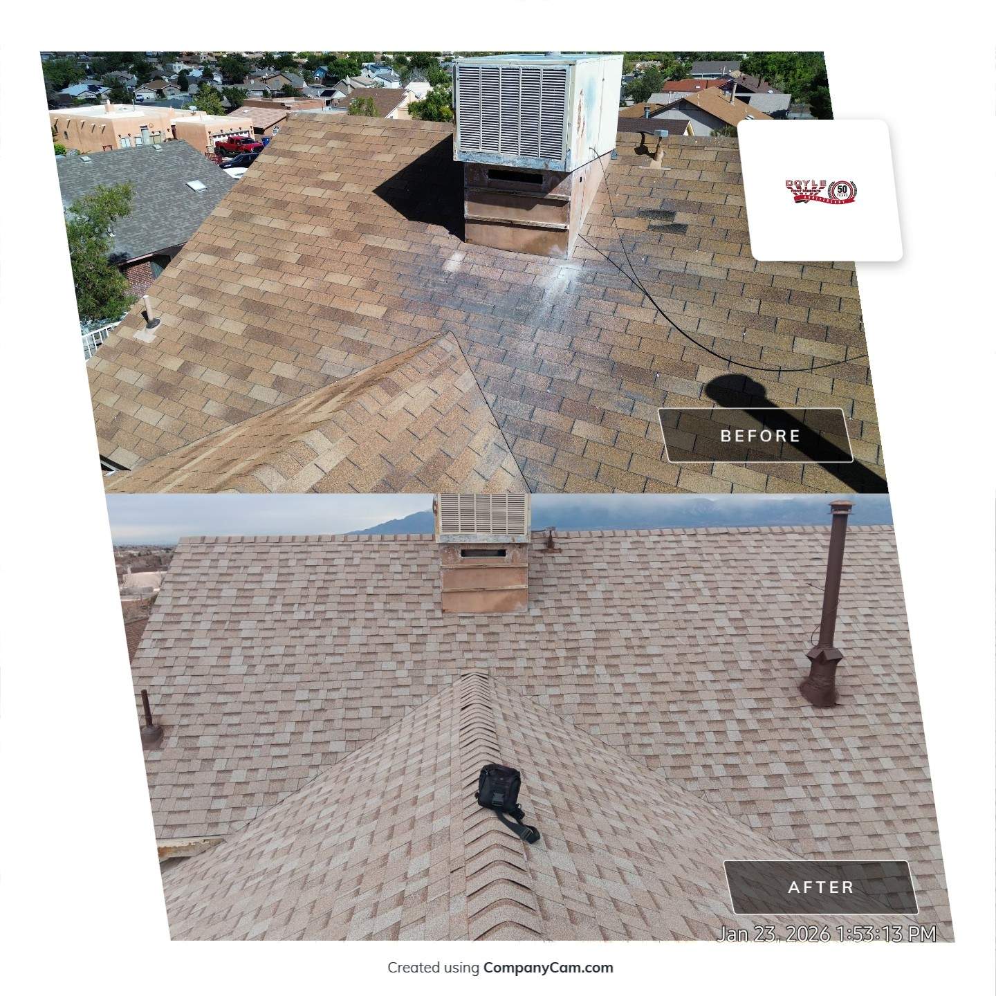 Northwest Albuquerque Residential Shingle Replacement and Gutter Repair by Doyle Roof Masters Inc