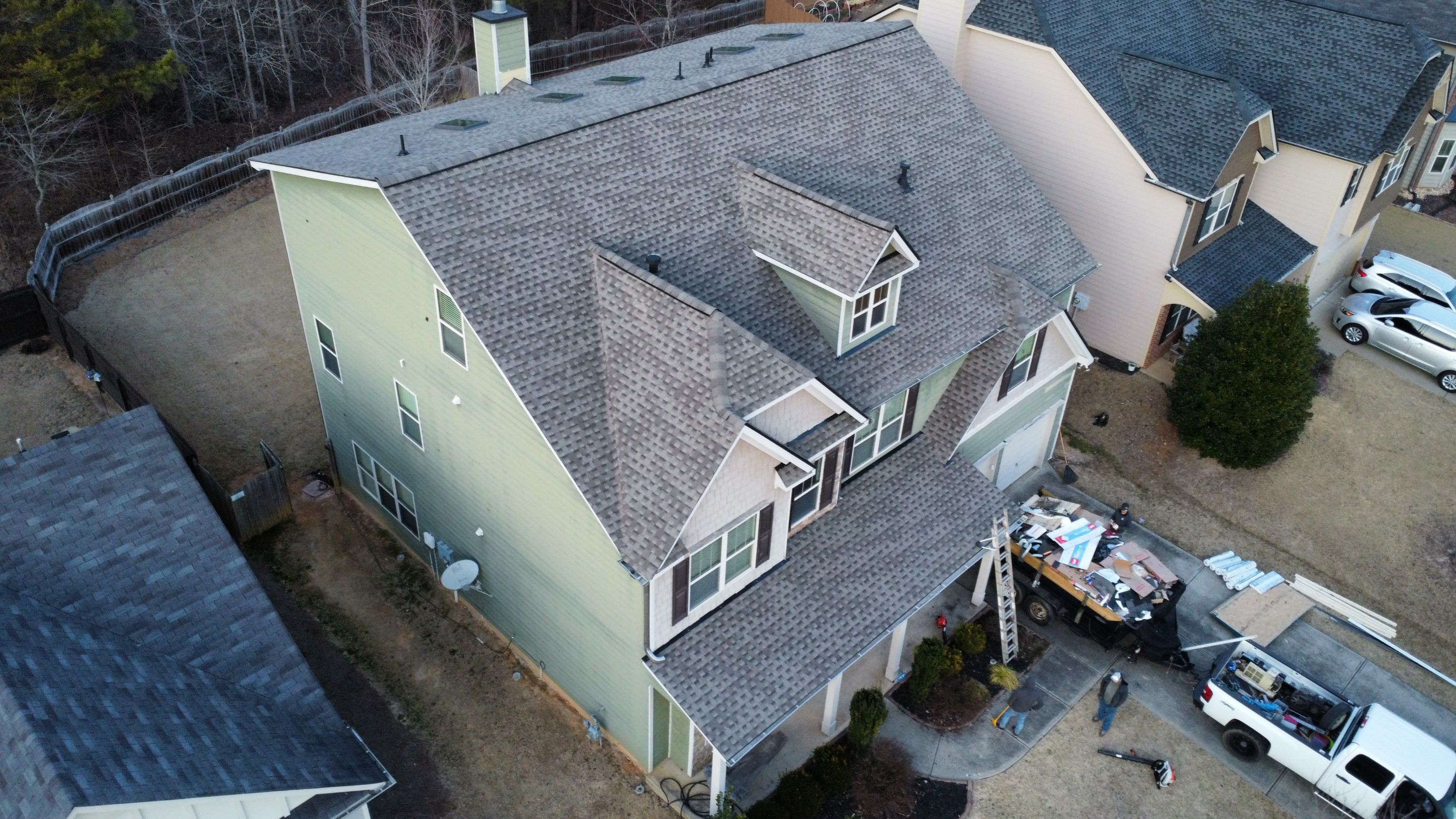 Cumming, GA Roof Replacment GAF Timberline HDZ Weathered Wood by Reset Roofing